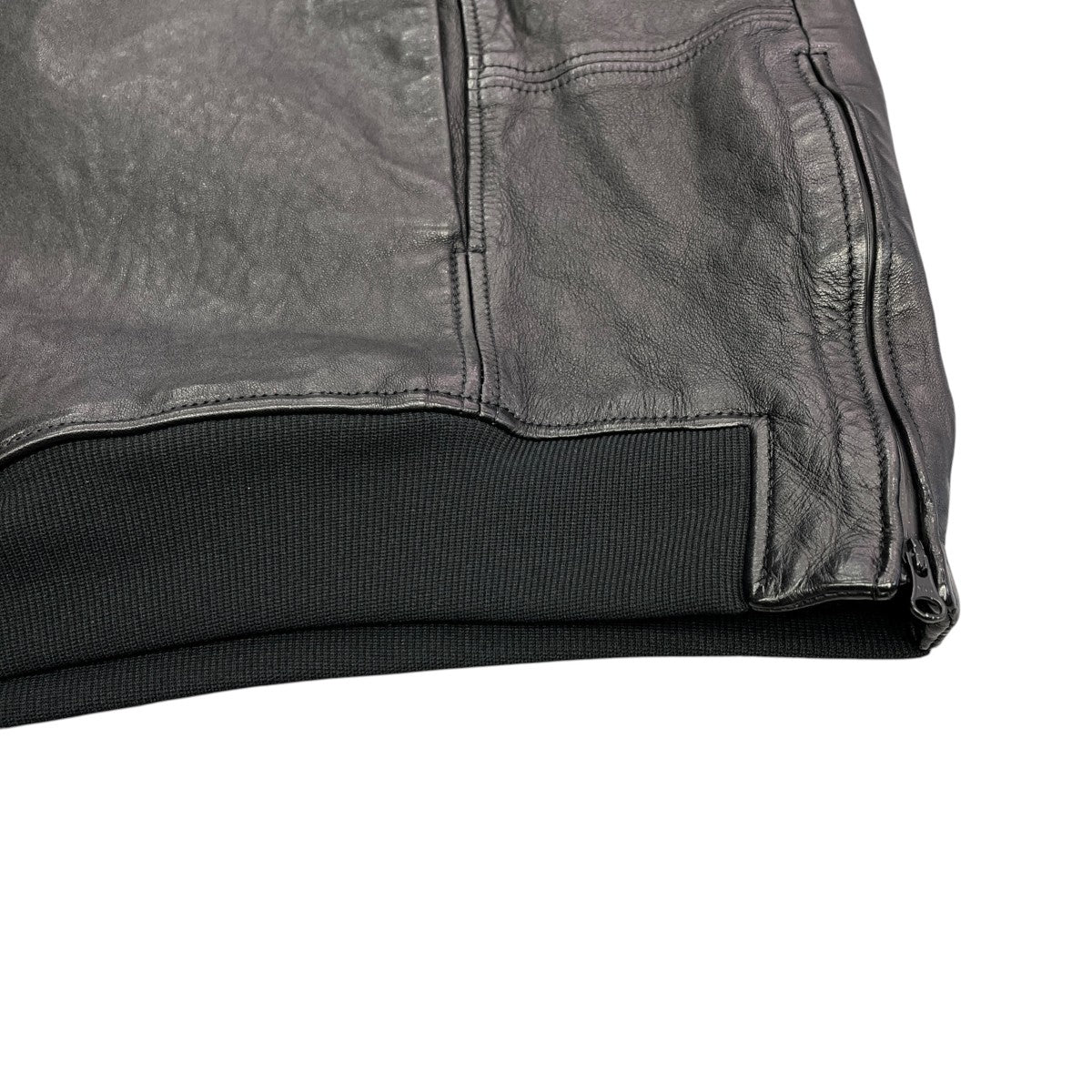 BUT BEHATI Crew Neck Pullover Leather JacketレザージャケットBUT0024A