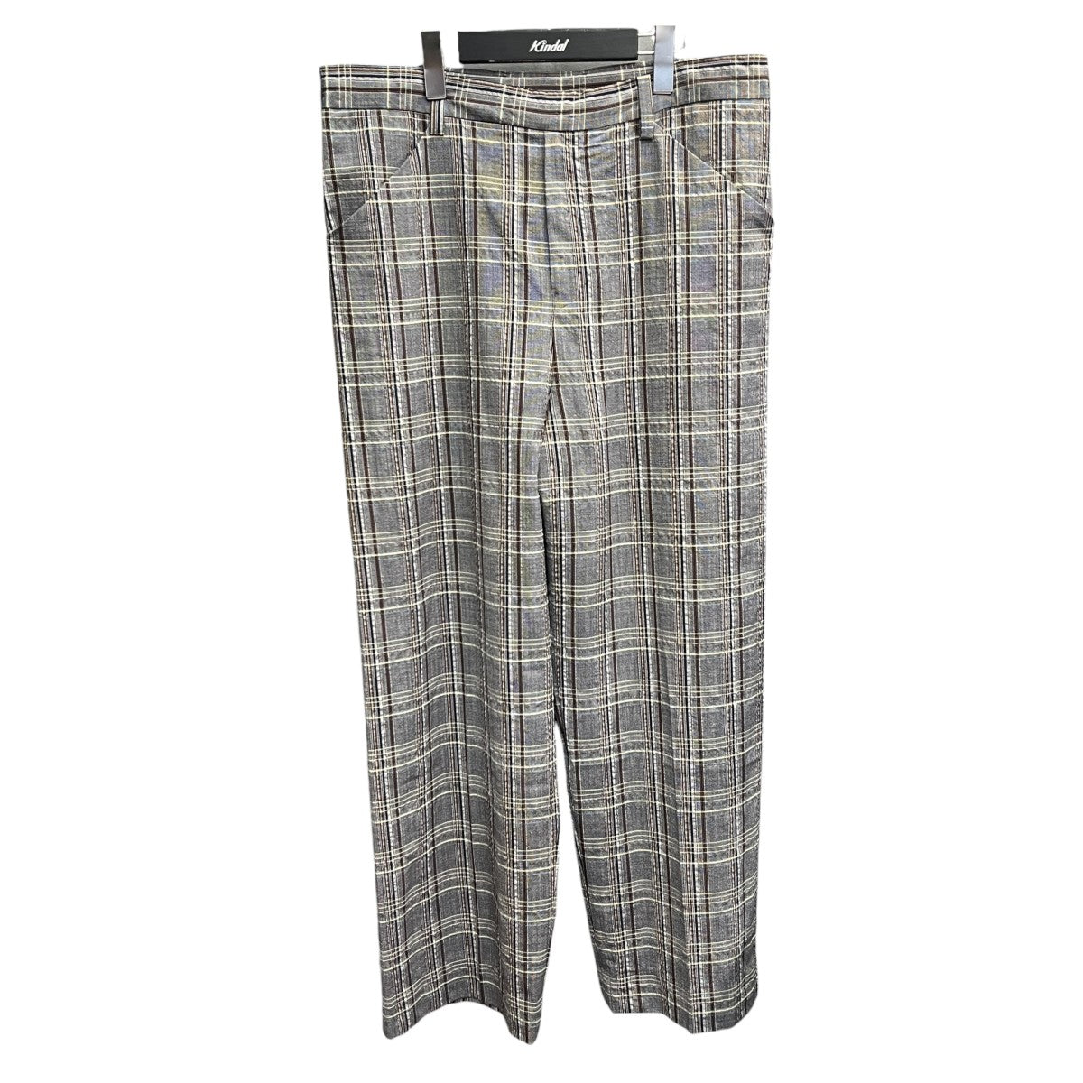 SUNSEA 22SSCHECK WIDE PANTSチェックワイドパンツ22S45 古着・中古-1枚目のアイテム画像