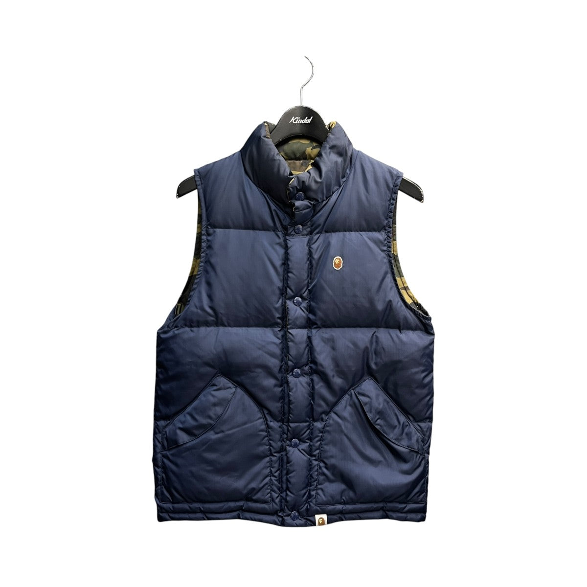 A BATHING APE リバーシブルダウンベスト1870-140-053 古着・中古-1枚目のアイテム画像
