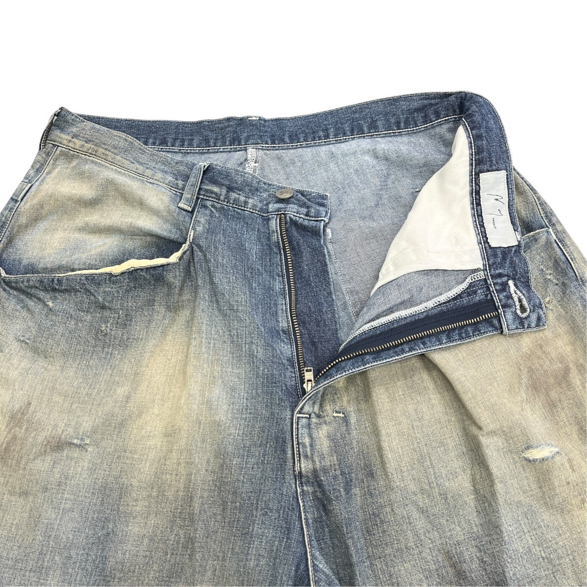 ANCELLM DENIM WIDE SLACKSワイドデニムパンツANC-PT84-A 古着・中古-3枚目のアイテム画像