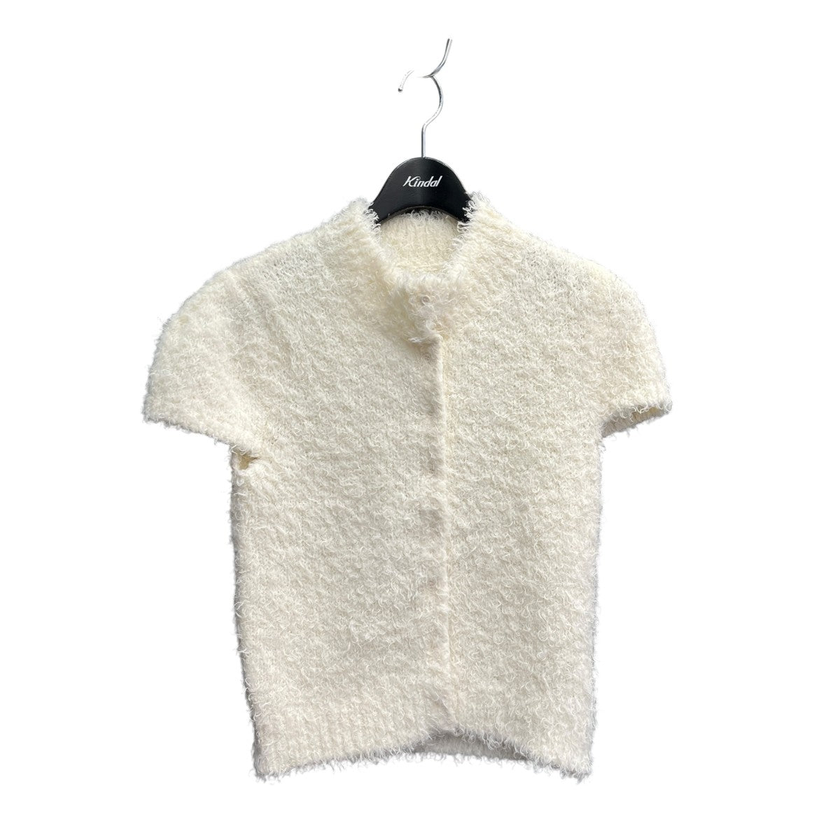 Poodle Yarn 2wayネックトップス半袖ニット122616344