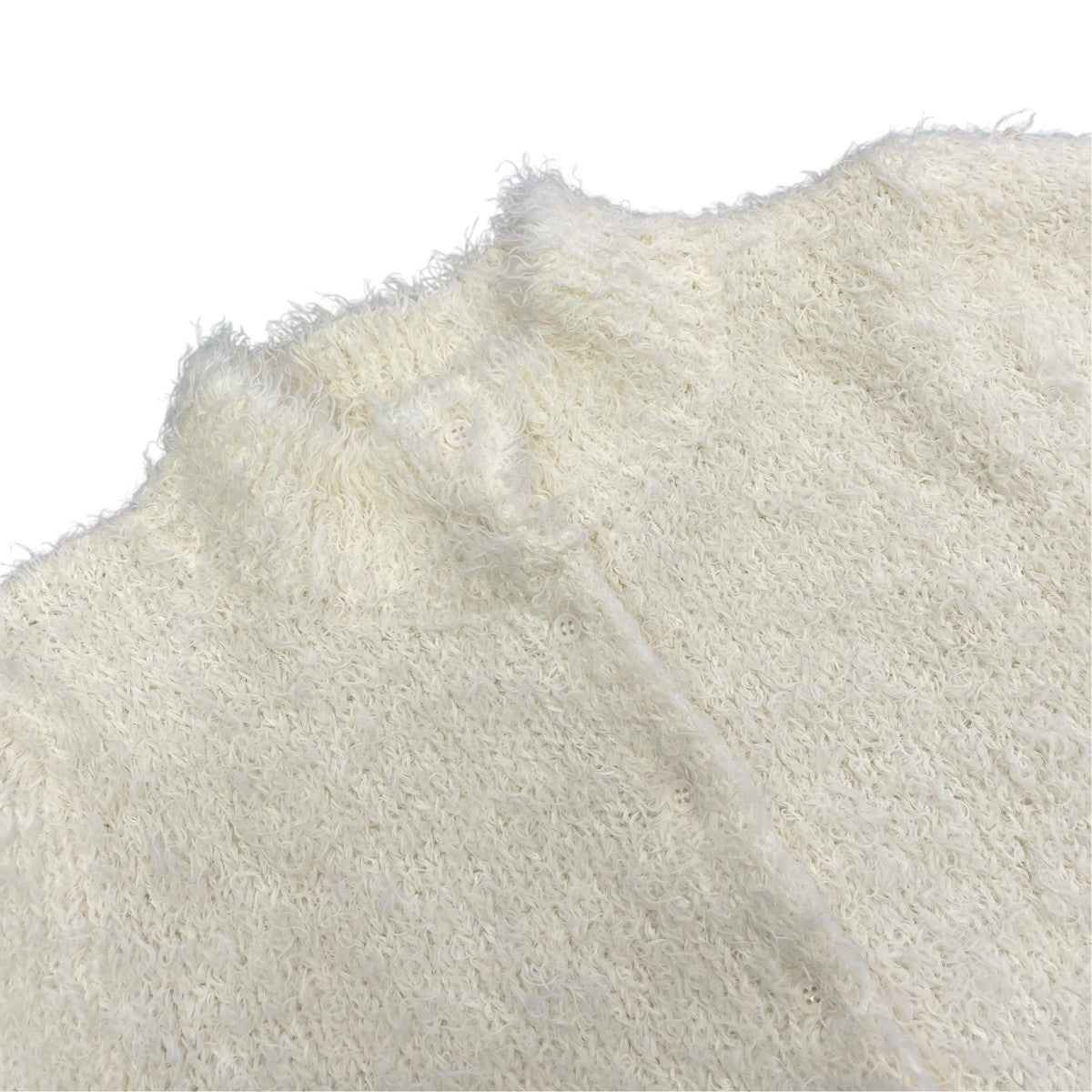 Poodle Yarn 2wayネックトップス半袖ニット122616344