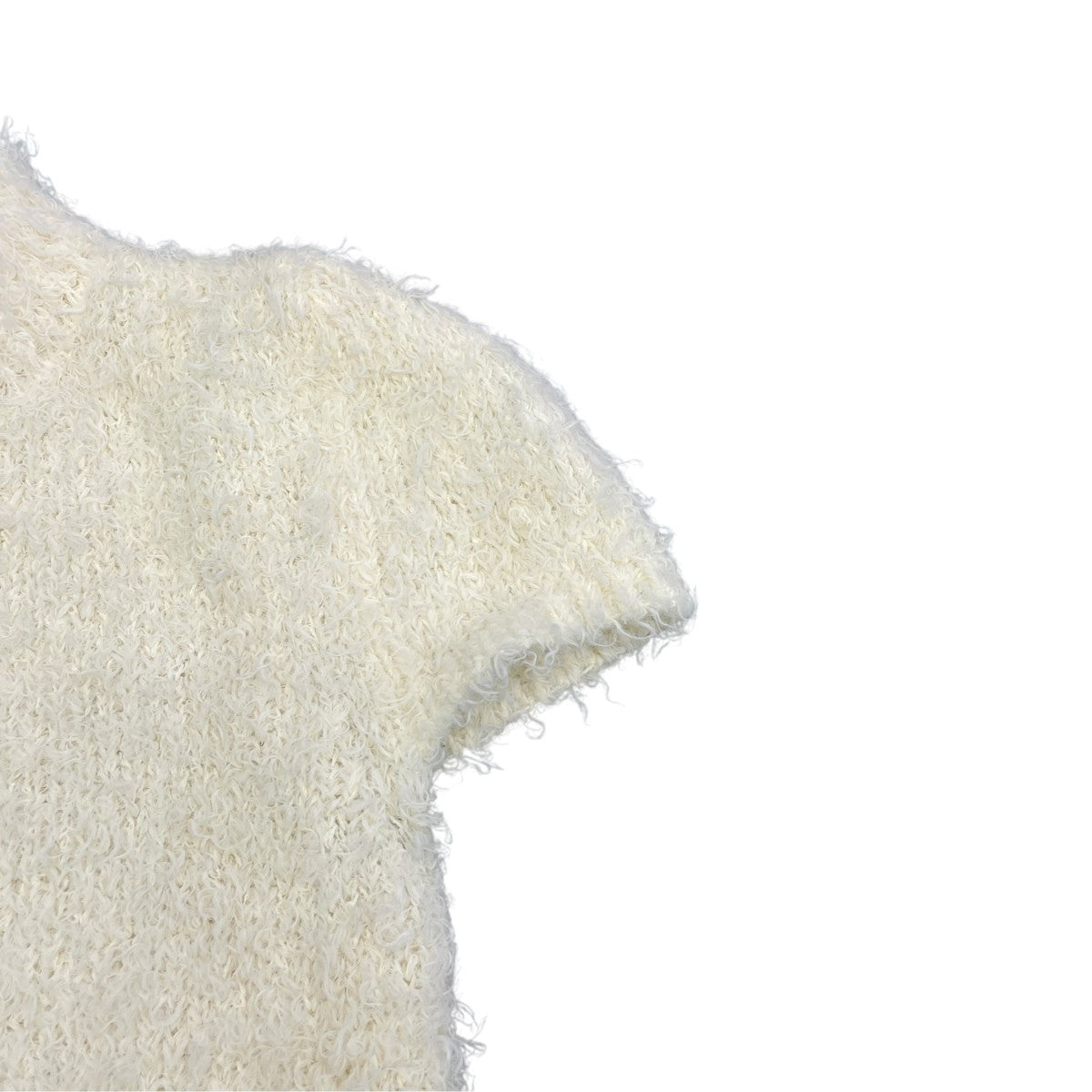 Poodle Yarn 2wayネックトップス半袖ニット122616344