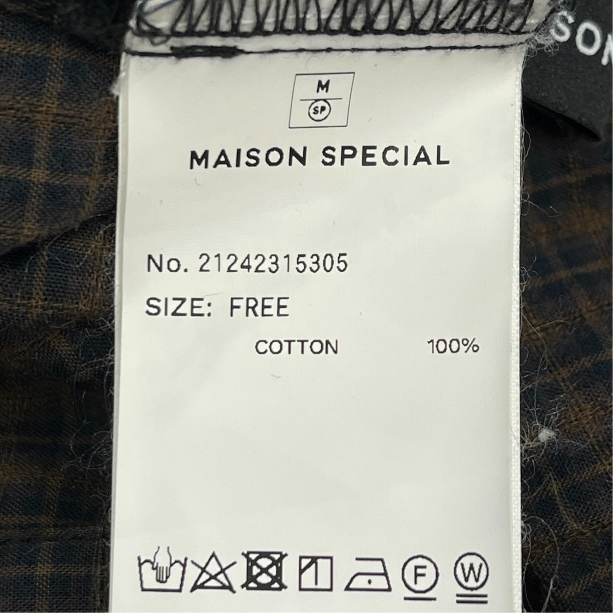 MAISON SPECIAL Tie Shirtレギュラーカラー21242315305 古着・中古-6枚目のアイテム画像