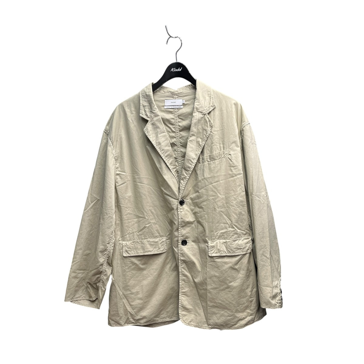 26AWGarment Dyed Typewriter Oversized JacketテーラードジャケットGU263-20122C