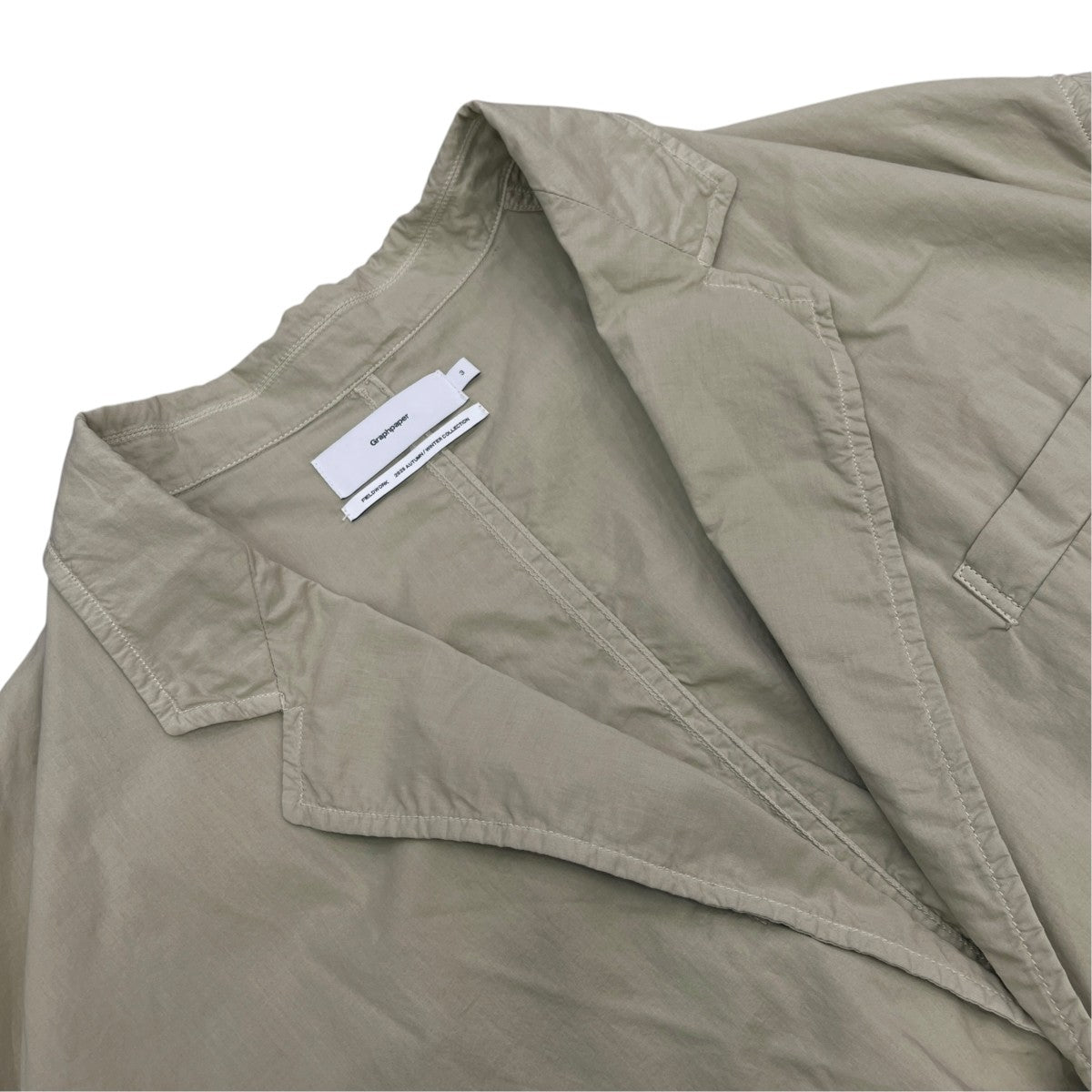 26AWGarment Dyed Typewriter Oversized JacketテーラードジャケットGU263-20122C