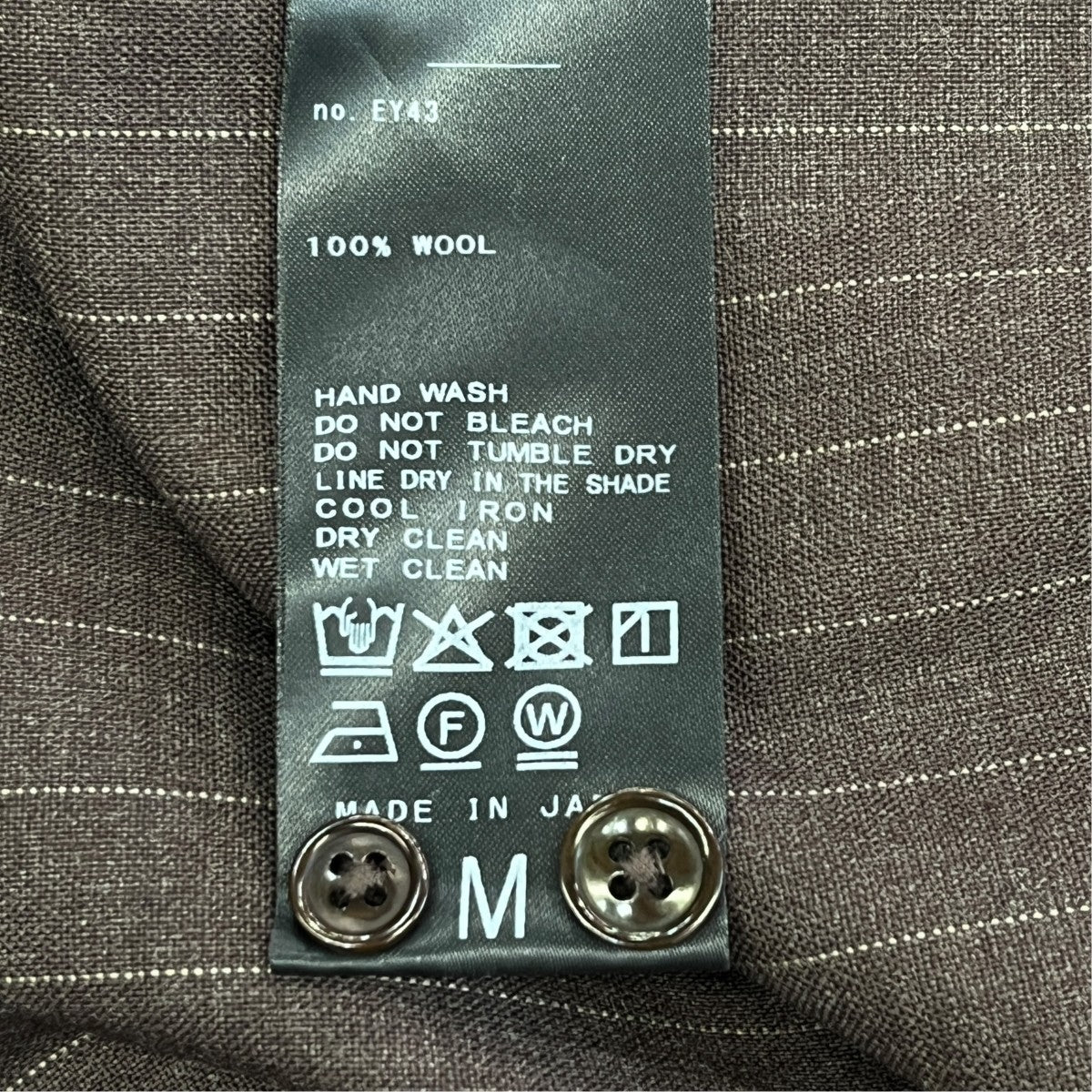 26AWLE JAPON ウールレギュラーシャツストライプシャツ26050312200430