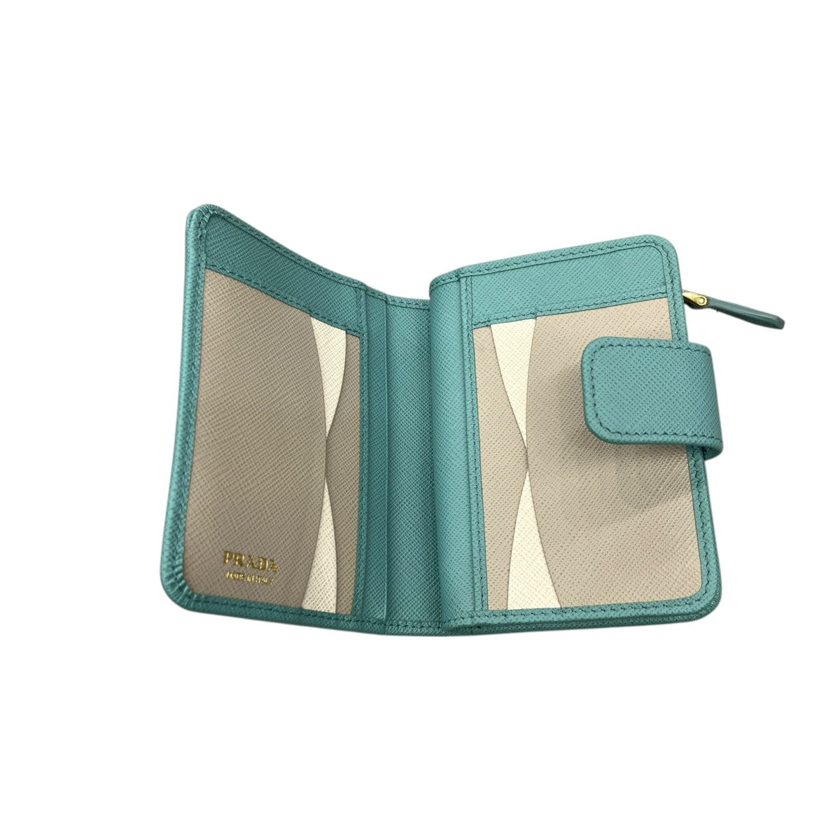 PRADA サフィアーノトライアングル2つ折り財布1ML018 古着・中古-4枚目のアイテム画像