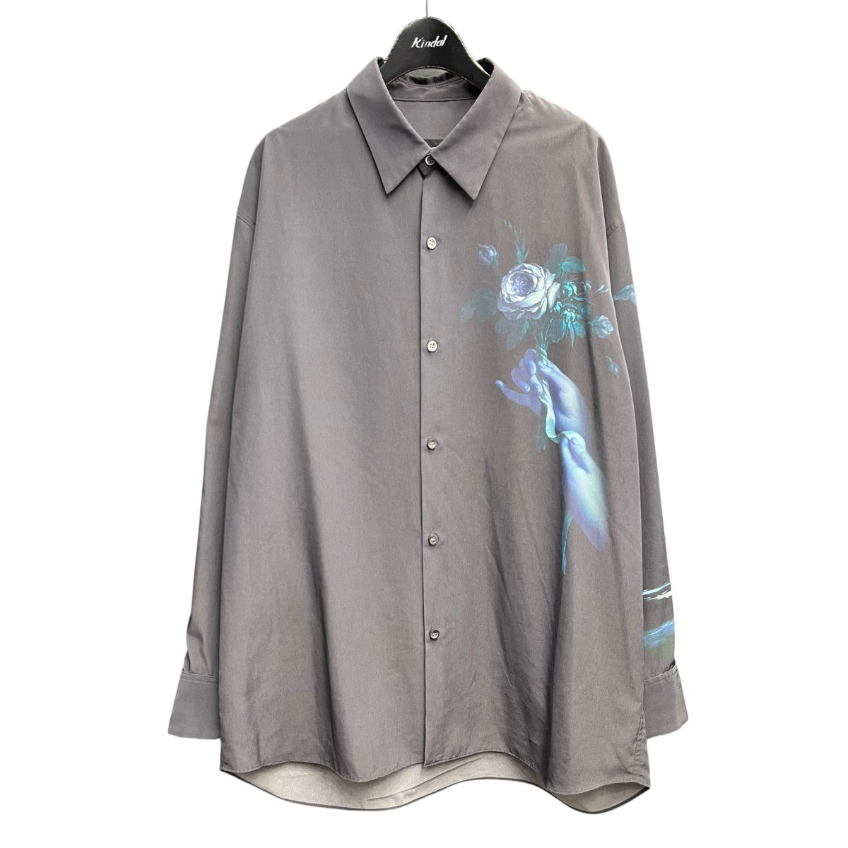 LAD MUSICIAN Big Shirtプリント長袖シャツ2121-153 古着・中古-1枚目のアイテム画像