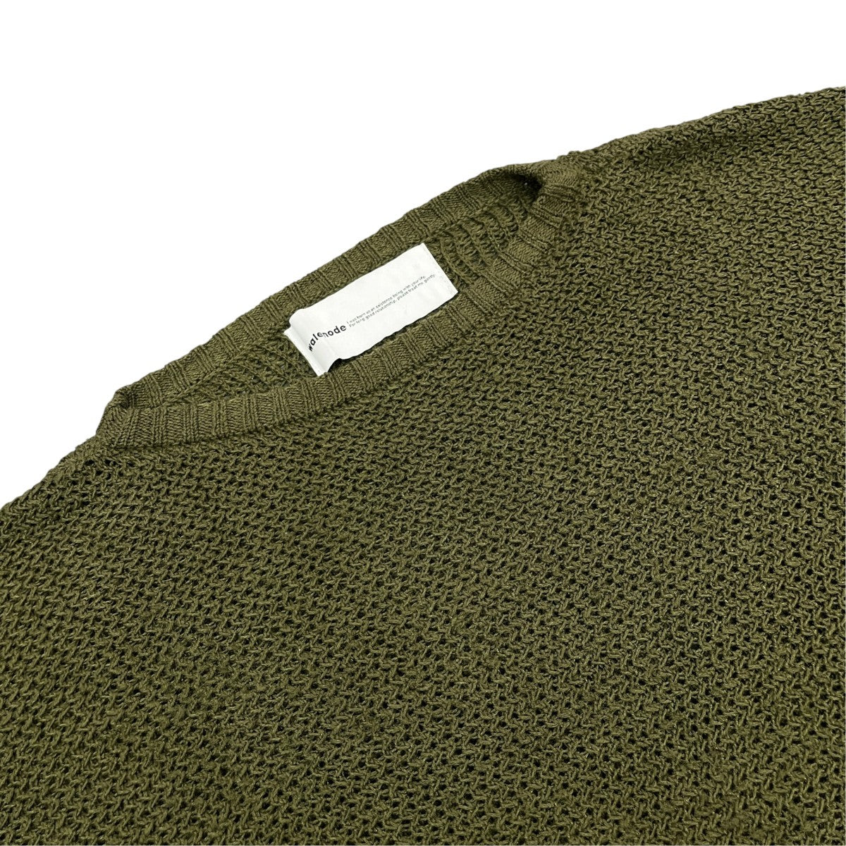walenode linen tape basque sweaterリネンニットWN21 10SS099 KW 古着・中古-3枚目のアイテム画像