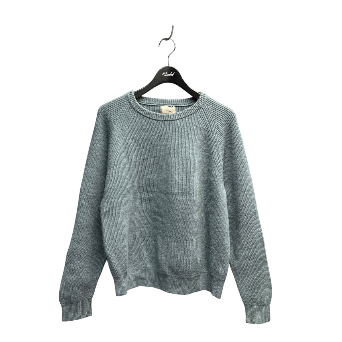 EVCON Shetland Wool Low Gage Crew Neck Knitセーター203 91202 古着・中古-1枚目のアイテム画像