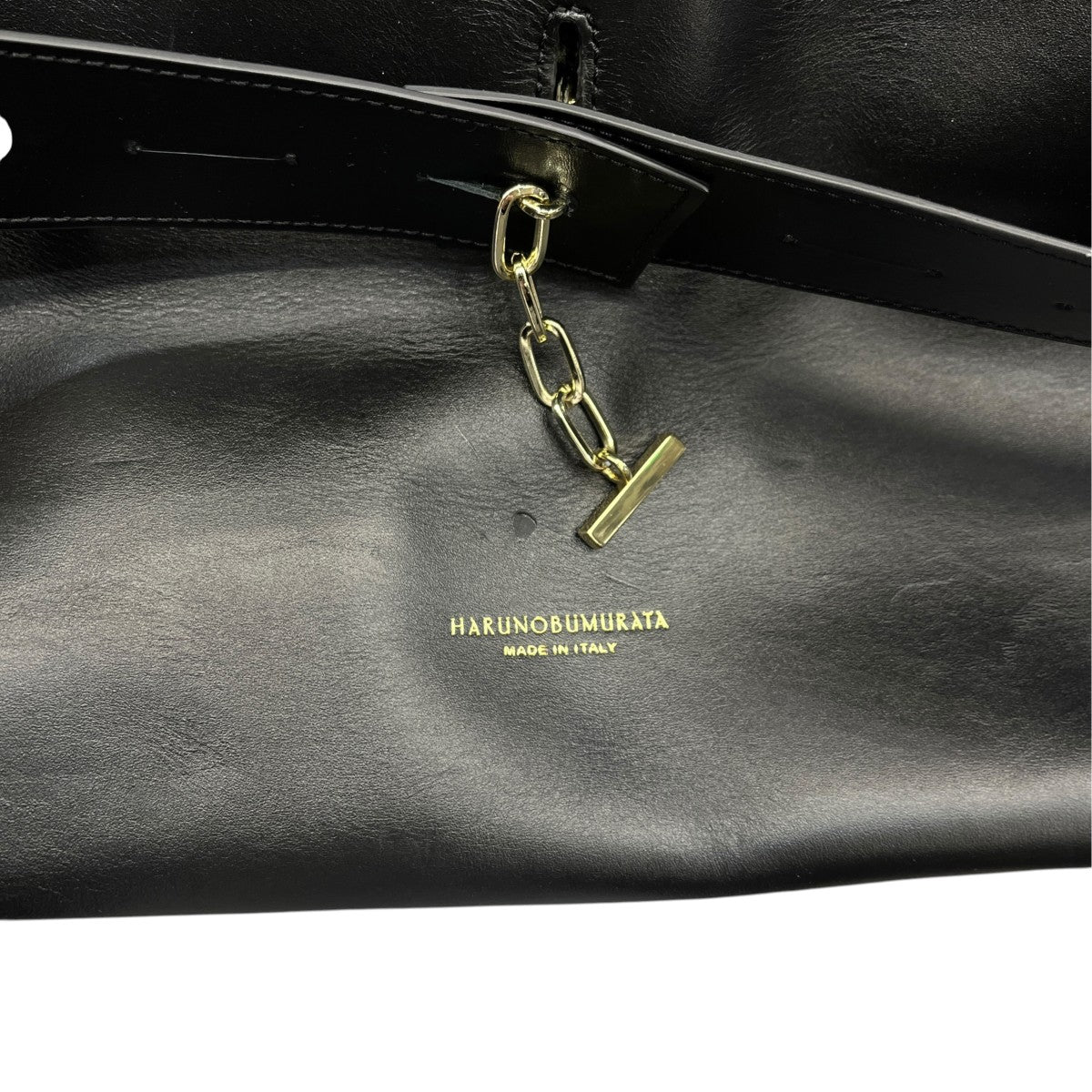 HARUNOBUMURATA PIADA LEATHER BELTED BOSTONトートバッグ 古着・中古-6枚目のアイテム画像