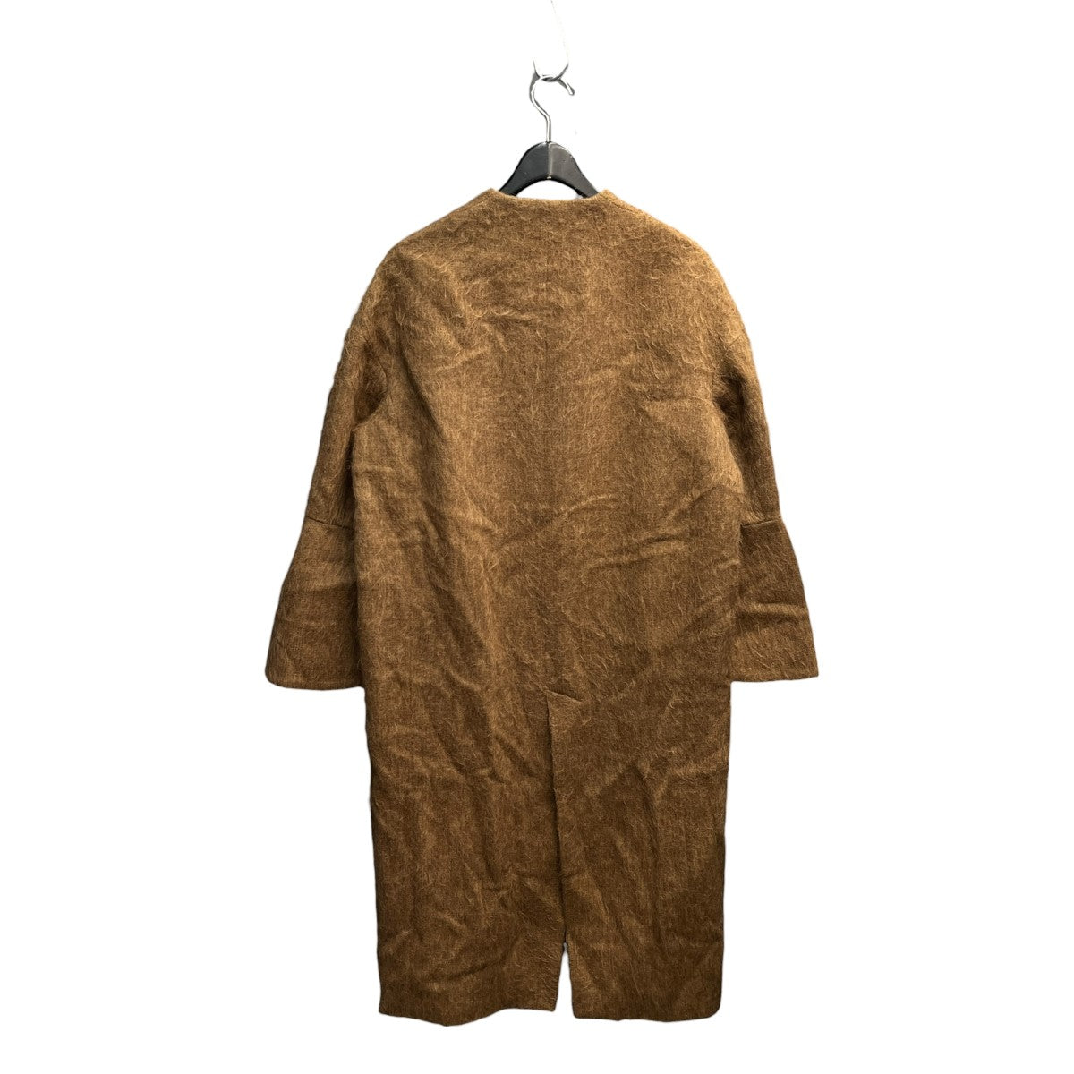mame kurogouchi フレアスリーブ コートノーカラーコートMM17AW-C0064 古着・中古-2枚目のアイテム画像