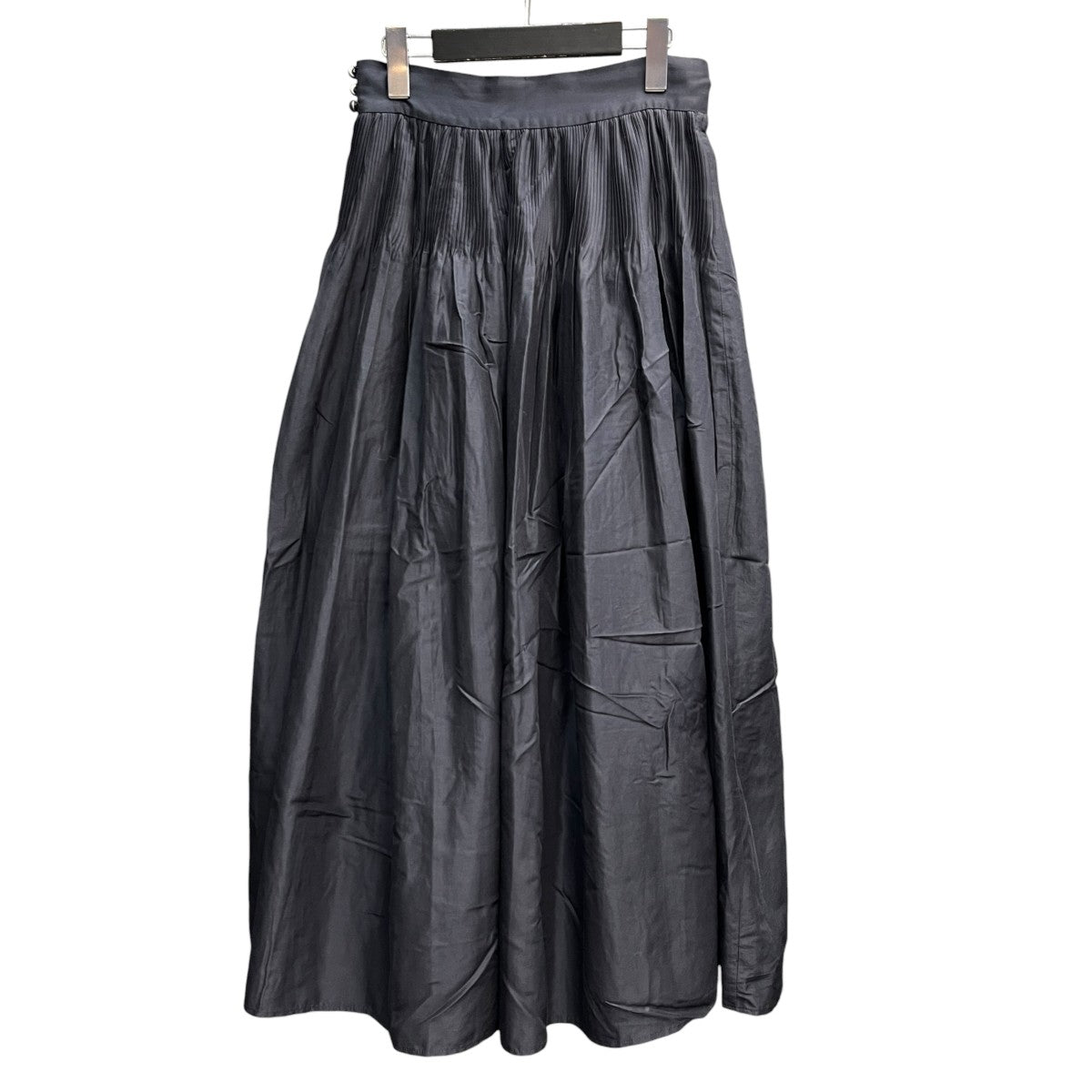 mame kurogouchi Silk Cotton Flared SkirtMM22PS-SK703 古着・中古-2枚目のアイテム画像