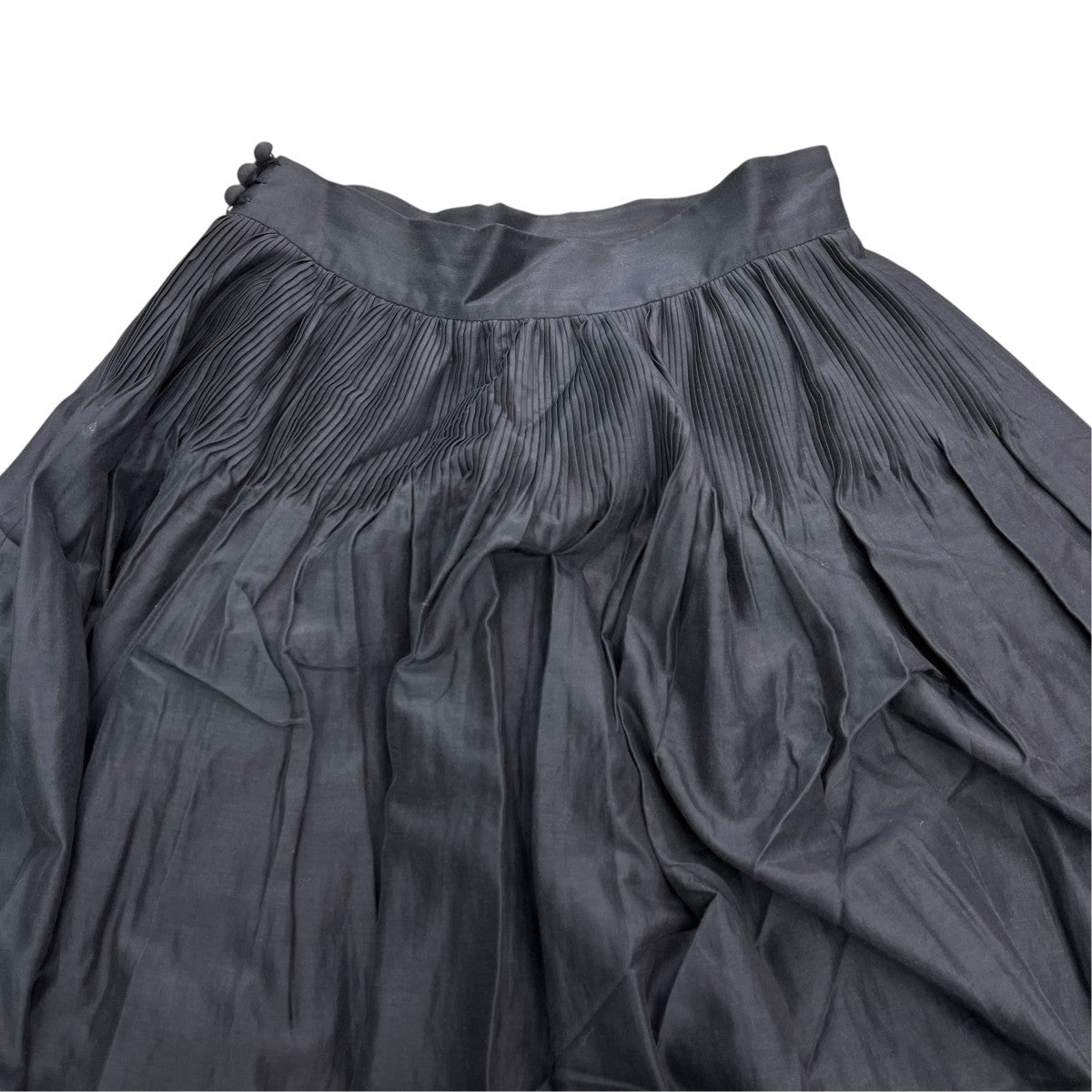 mame kurogouchi Silk Cotton Flared SkirtMM22PS-SK703 古着・中古-4枚目のアイテム画像