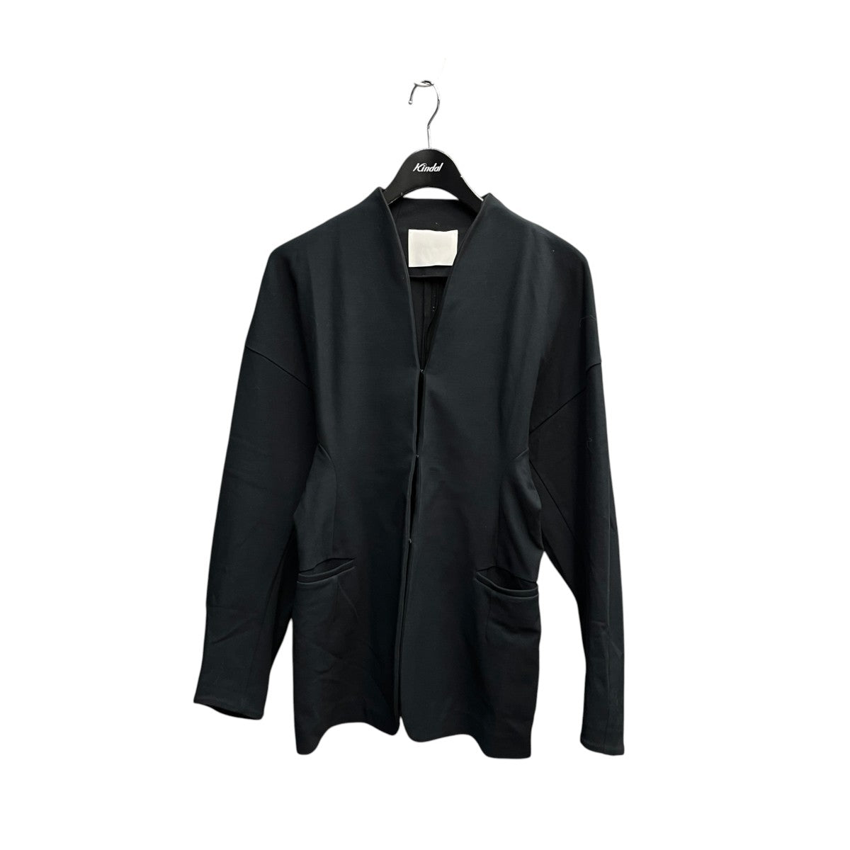 mame kurogouchi 24AWDouble Jersey Dropped Shoulder JacketノーカラージャケットMM24FW-JS037 古着・中古-1枚目のアイテム画像
