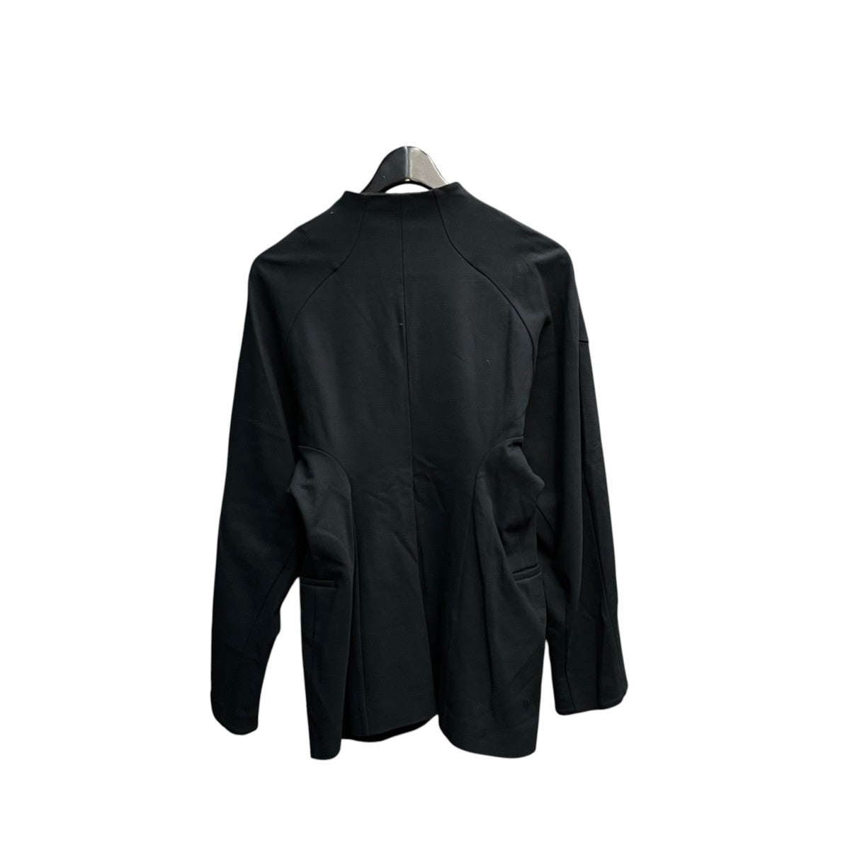 mame kurogouchi 24AWDouble Jersey Dropped Shoulder JacketノーカラージャケットMM24FW-JS037 古着・中古-2枚目のアイテム画像