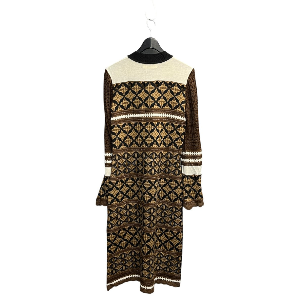 mame kurogouchi(マメクロゴウチ) Eyelet Jacquard Long Knit Dress 
