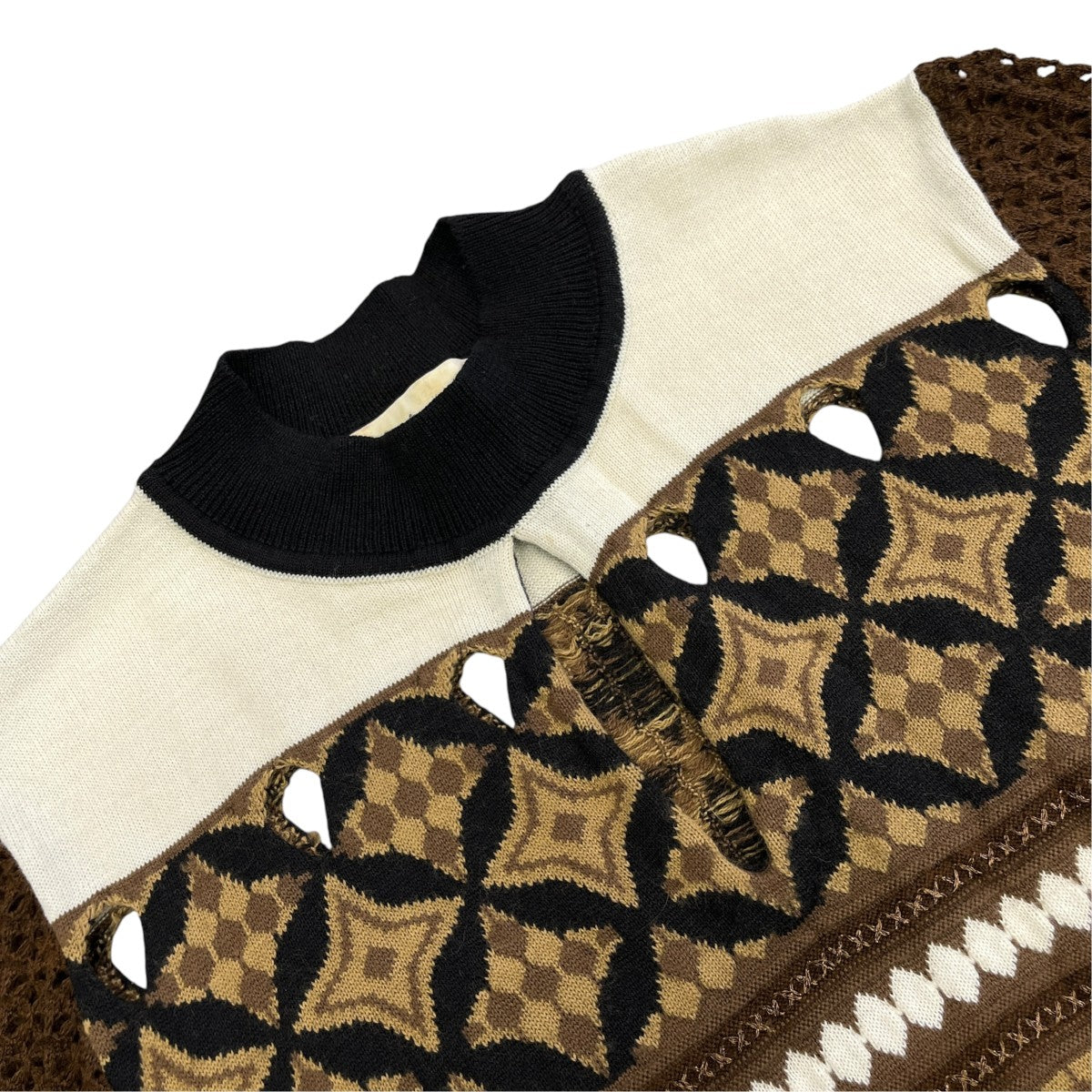 mamekurogouchi　マメクロゴウチ　ニットワンピース mame kurogouchi(マメクロゴウチ) Eyelet Jacquard Long Knit Dress