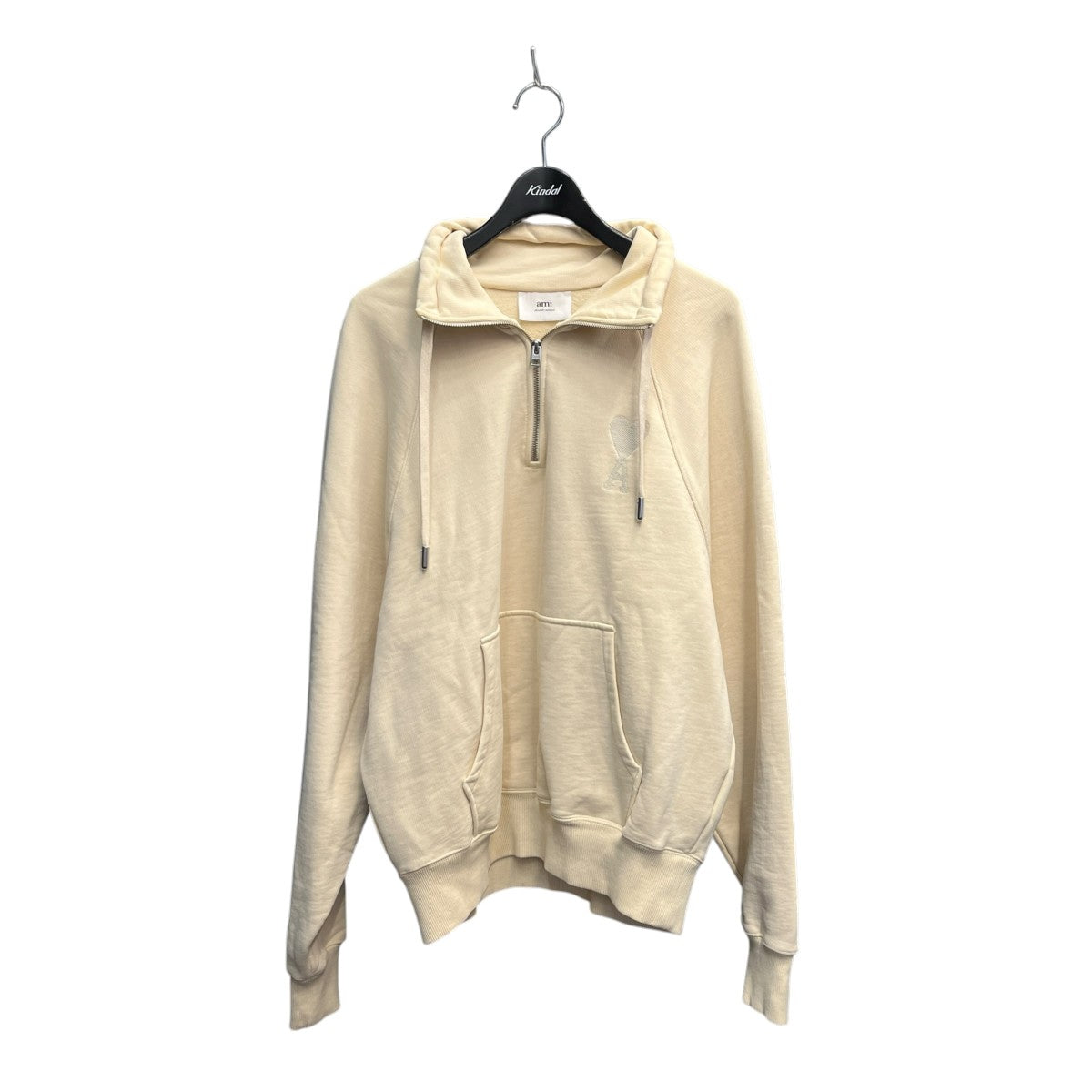 AMI PARIS ハーフジップパーカーUSW502.747 古着・中古-1枚目のアイテム画像