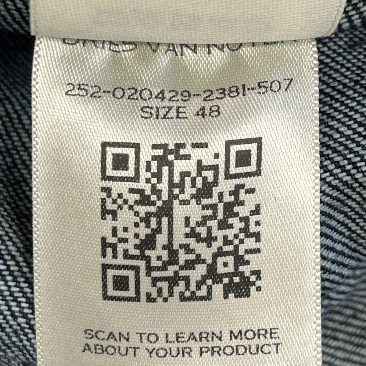 DRIES VAN NOTEN 25AWBRAXTON DEN 2381 M．W．JACKETカバーオール040429-2381 古着・中古-7枚目のアイテム画像