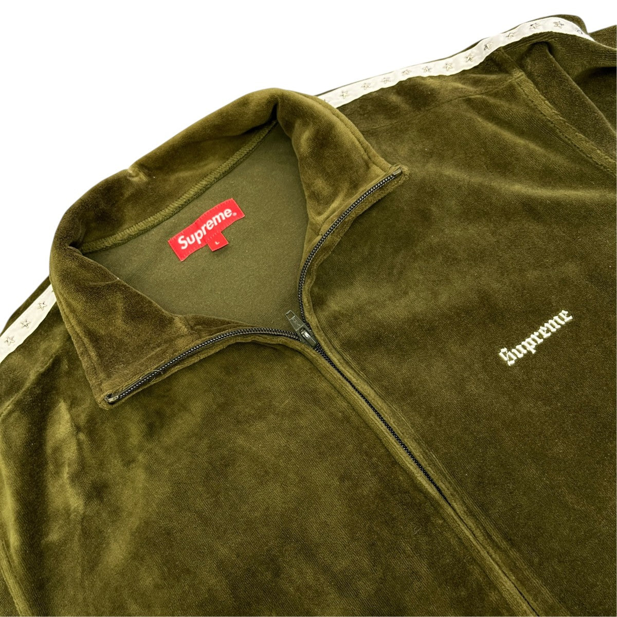 Supreme 22AWSTUDDED VELOUR TRACK JACKETベロアジャケット 古着・中古-3枚目のアイテム画像