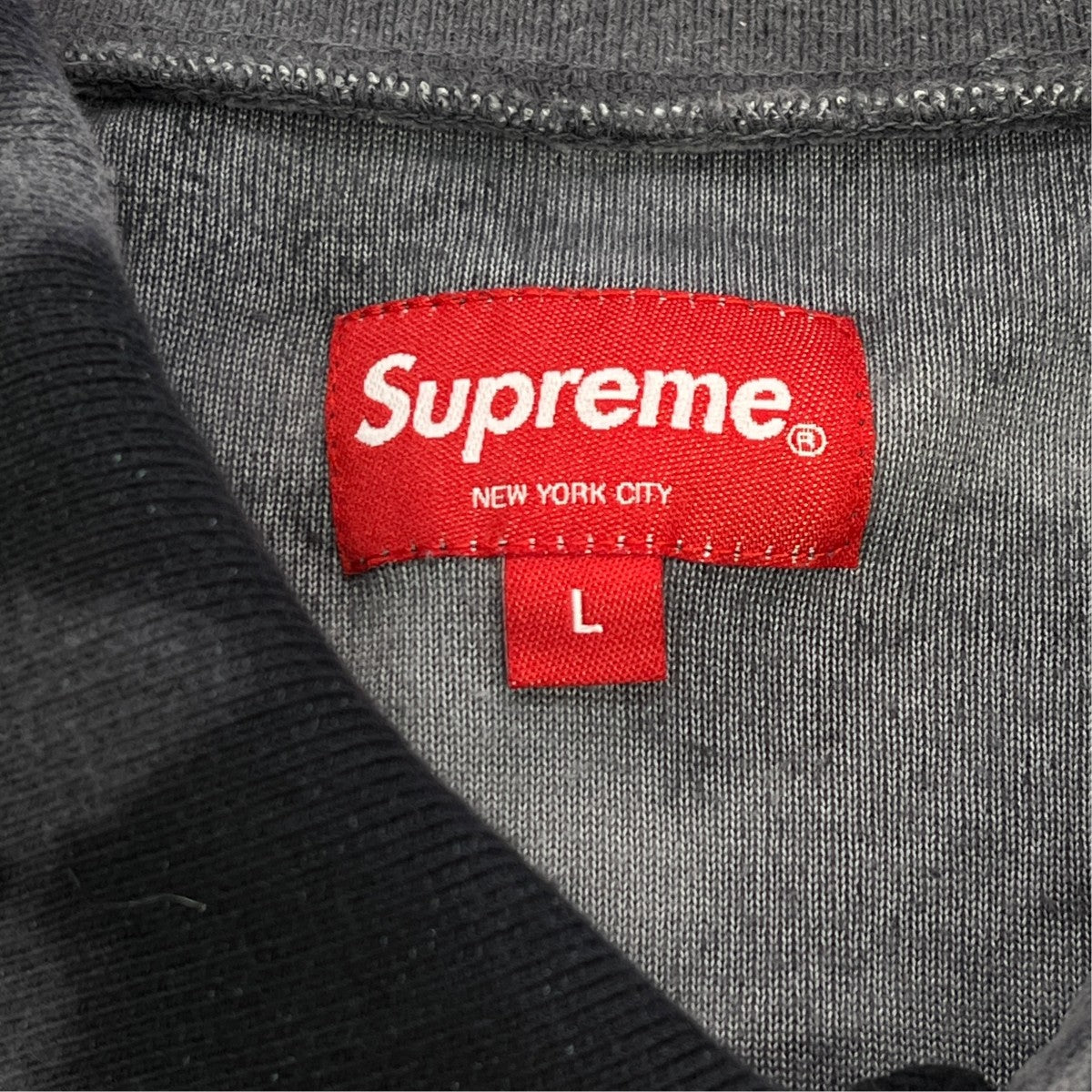Supreme 21SSBLEACHED VELOUR L S POLOポロシャツ 古着・中古-7枚目のアイテム画像