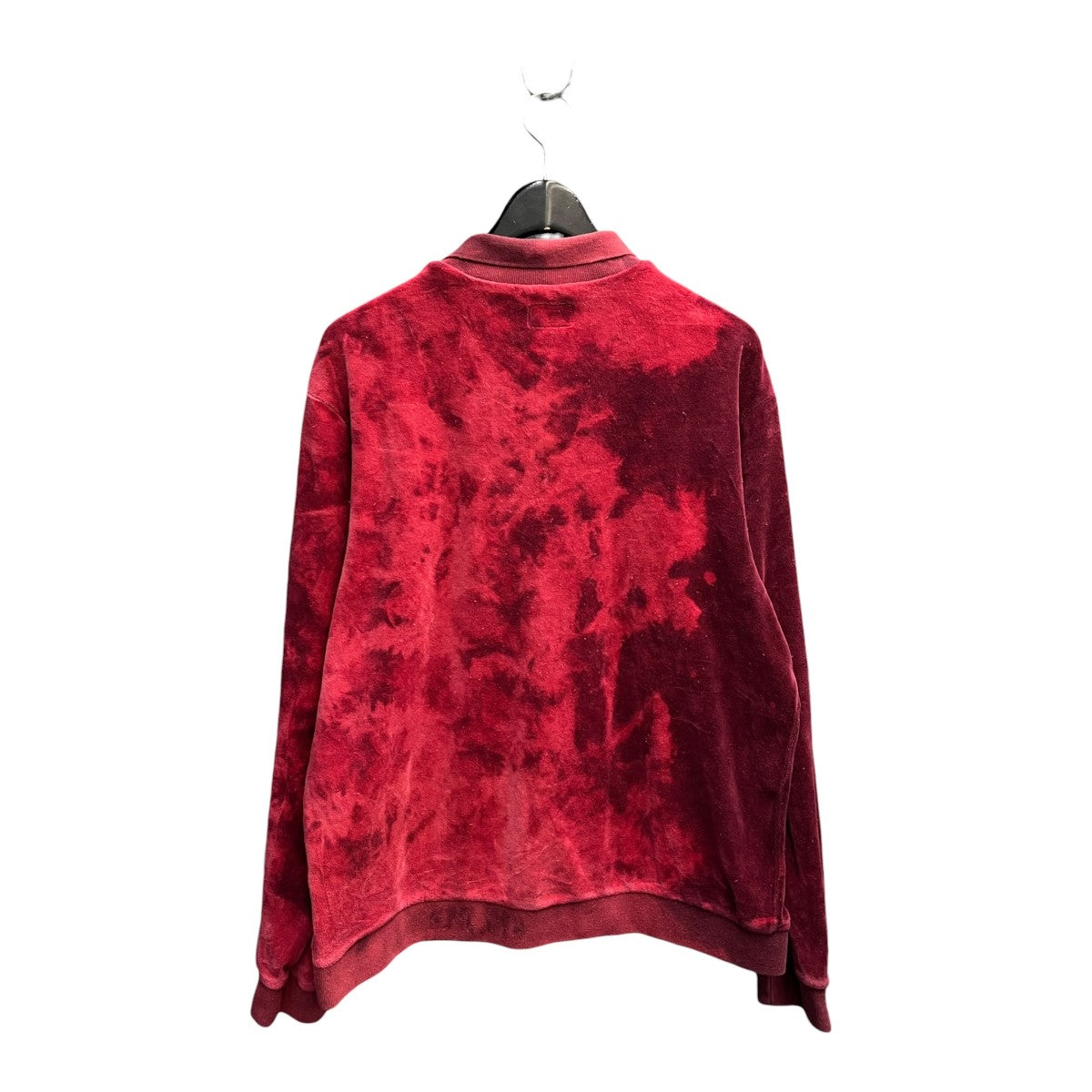 Supreme 21SSBLEACHED VELOUR L S POLOポロシャツ 古着・中古-2枚目のアイテム画像