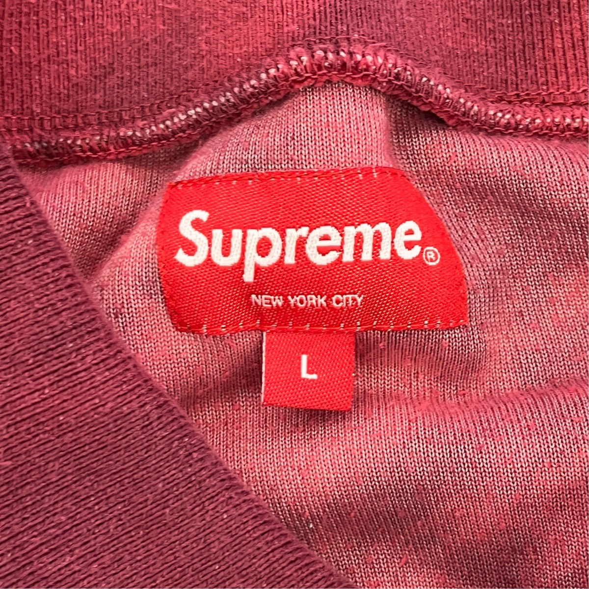 Supreme 21SSBLEACHED VELOUR L S POLOポロシャツ 古着・中古-7枚目のアイテム画像