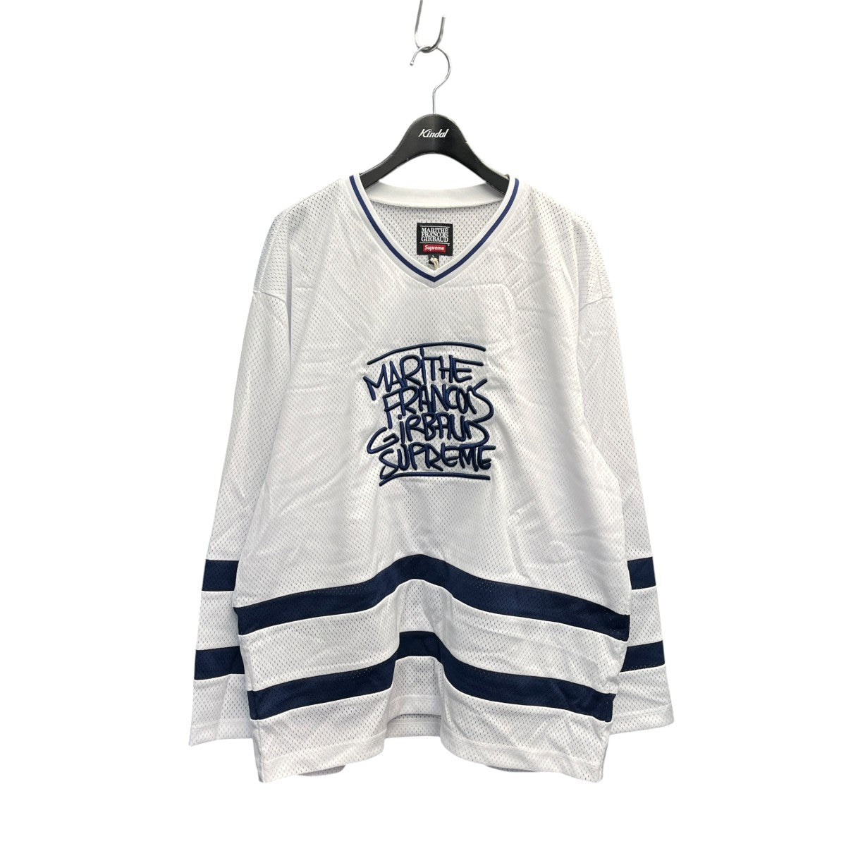 Supreme×MARITHE+FRANCOIS GIRBAUD 25SSHockey Jerseyメッシュカットソー 古着・中古-1枚目のアイテム画像