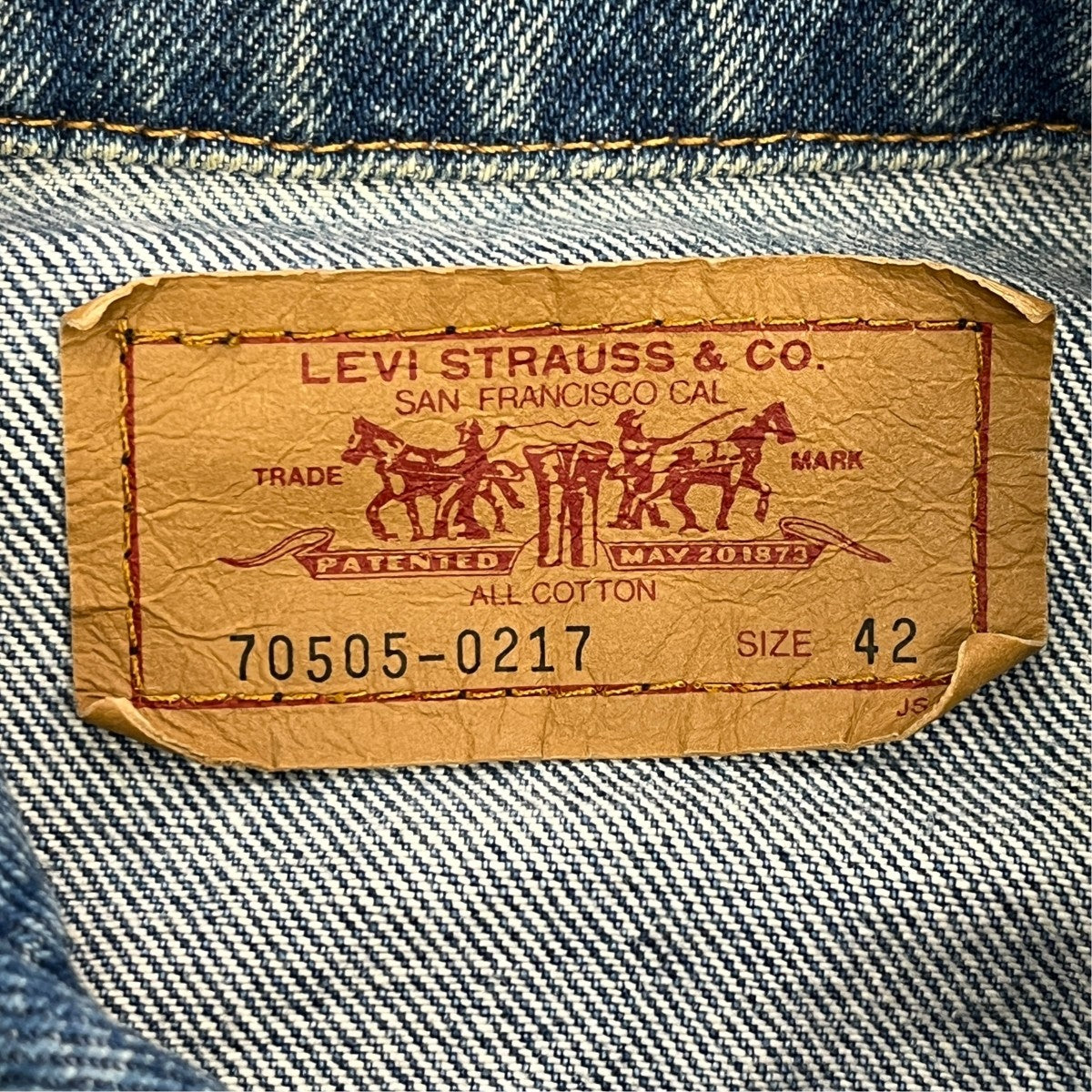 LEVI’S 70505-0217デニムジャケットPCL441M 古着・中古-9枚目のアイテム画像
