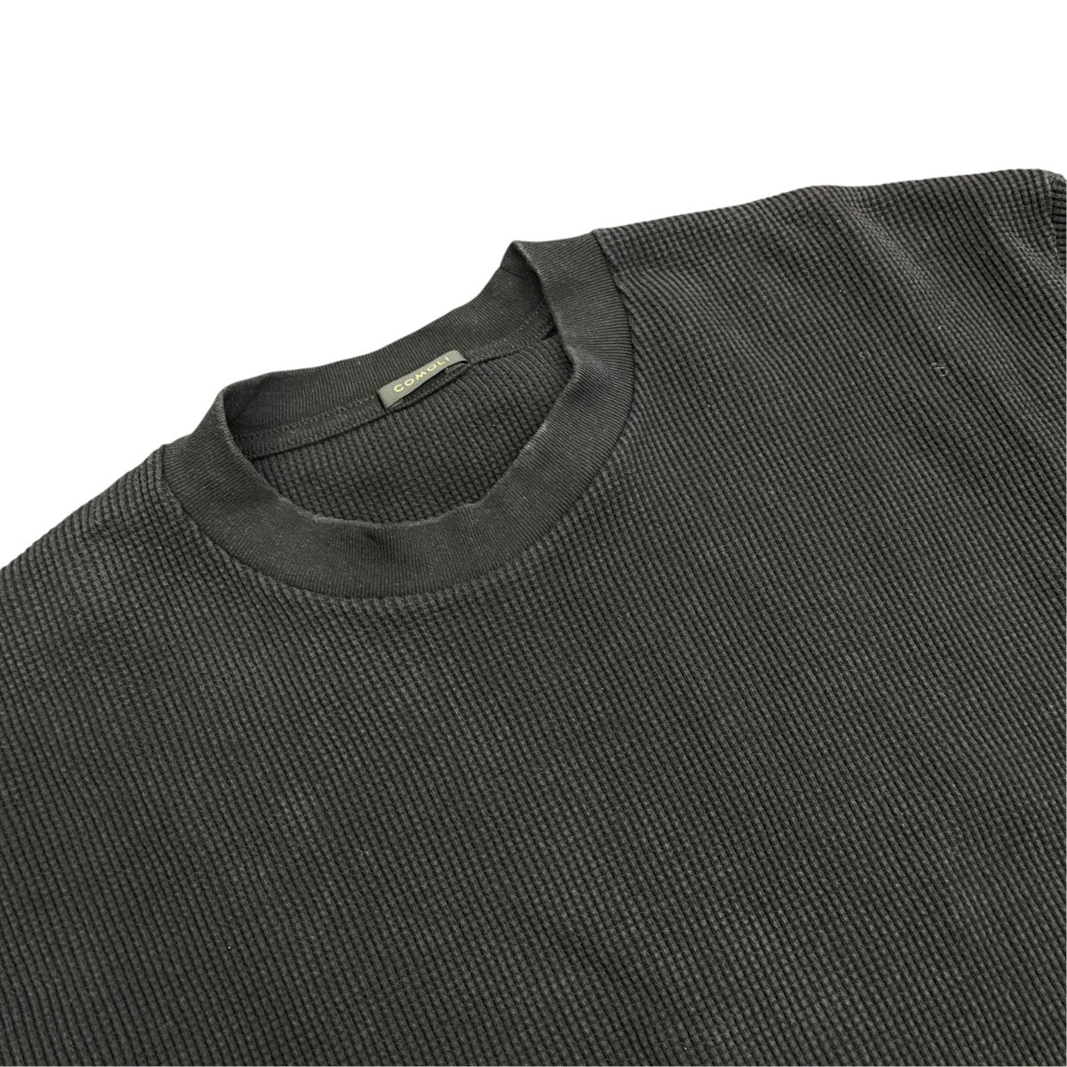 COMOLI 26SSコットンワッフル 長袖TシャツサーマルカットソーD01-05041 古着・中古-3枚目のアイテム画像