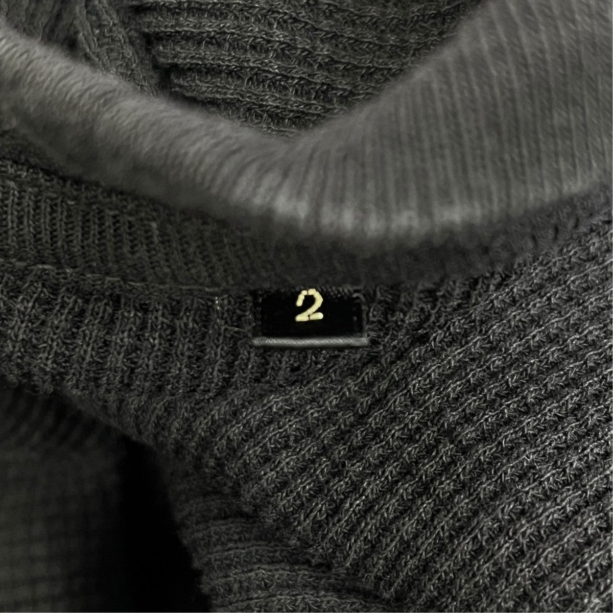 COMOLI 26SSコットンワッフル 長袖TシャツサーマルカットソーD01-05041 古着・中古-7枚目のアイテム画像