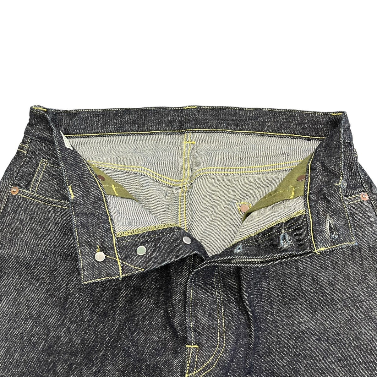 A．PRESSE Washed Denim Wide PantsデニムパンツAP-4001 古着・中古-3枚目のアイテム画像