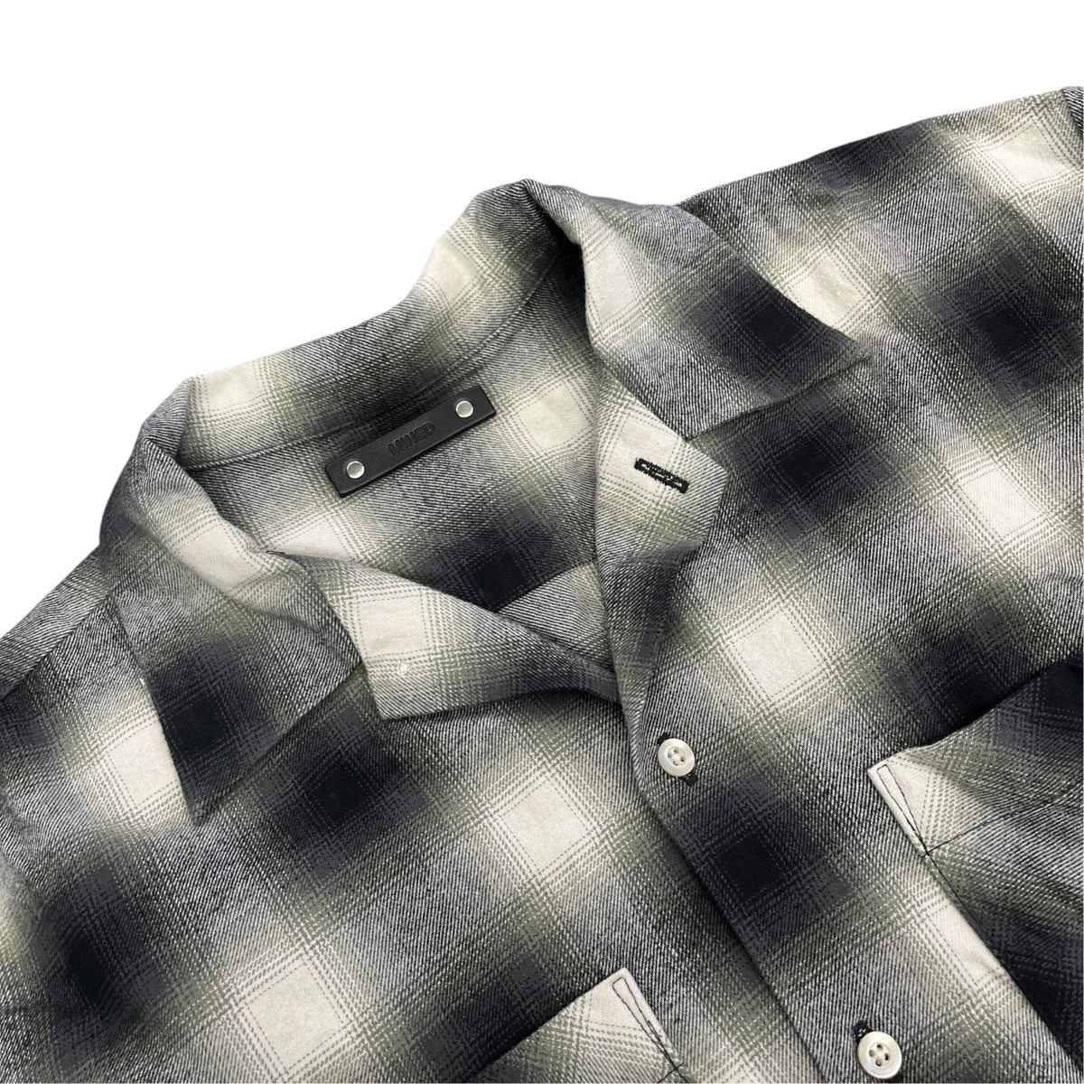 MINEDENIM C．Flannel Ombre Open Collar SHチェックシャツ2509-5004-97-012 古着・中古-3枚目のアイテム画像
