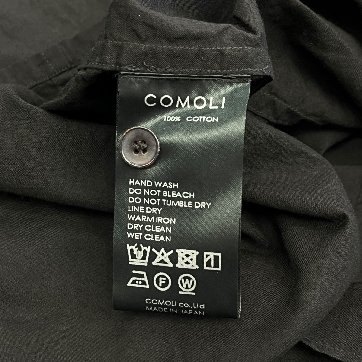 COMOLI 26SSKHADIコットン 半袖オープンカラーシャツ半袖シャツD01-02011 古着・中古-6枚目のアイテム画像