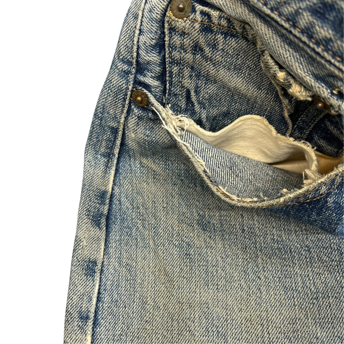 LEVI’S 66前期 ボタン裏6 刻印ストレートデニムパンツ 古着・中古-9枚目のアイテム画像