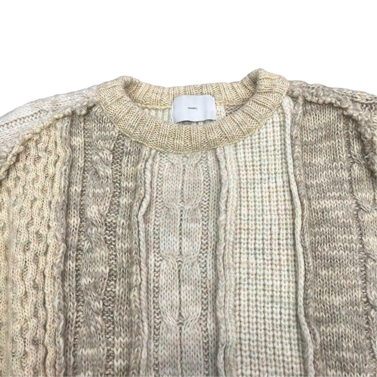 SUGARHILL MULTICOLOR CABLE BUG KNIT厚手長袖ニット21AWKN02 古着・中古-3枚目のアイテム画像