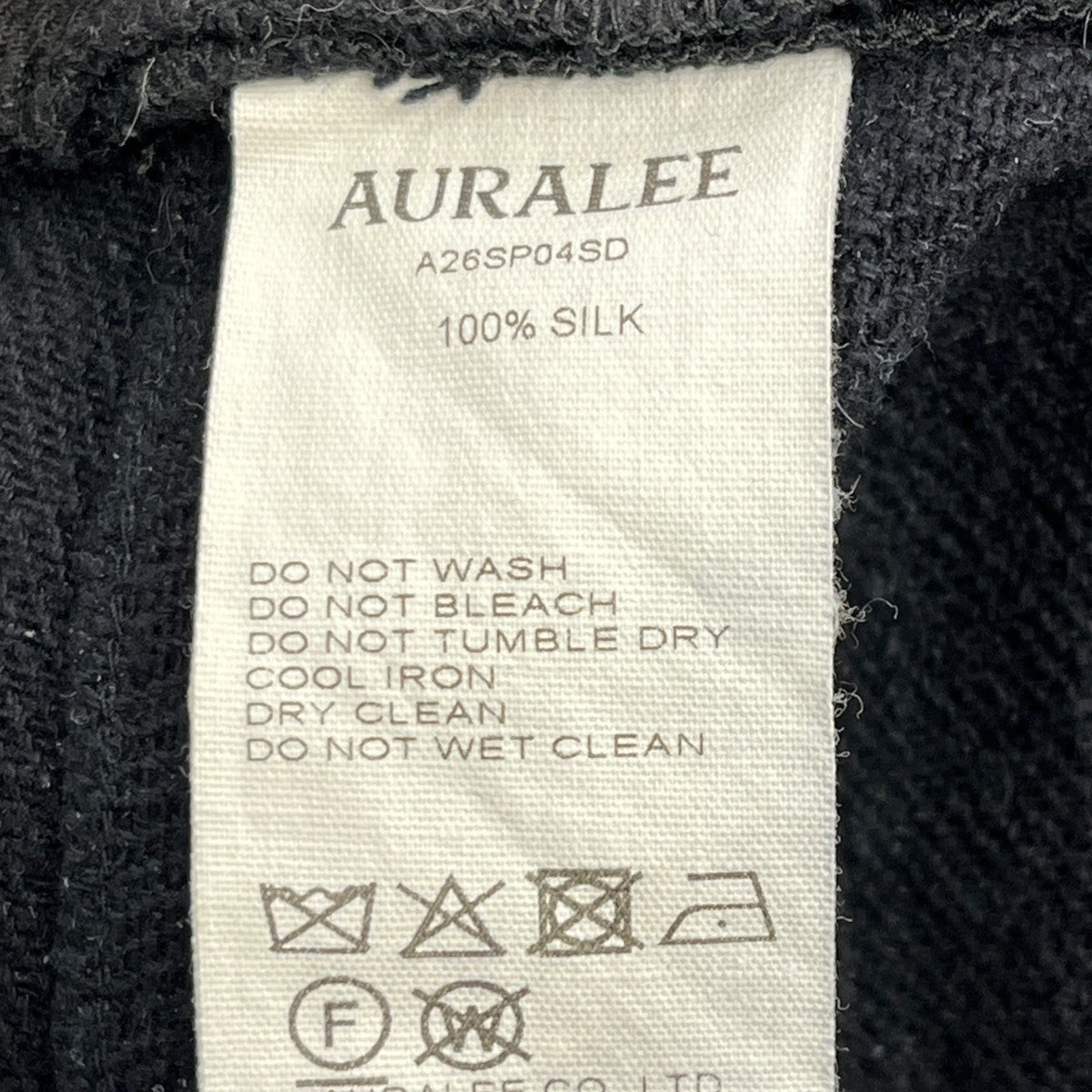 AURALEE 26SSWomens Silk Nep Denim 5P Wide Shorts BlackショートパンツA26SP04SD 古着・中古-5枚目のアイテム画像