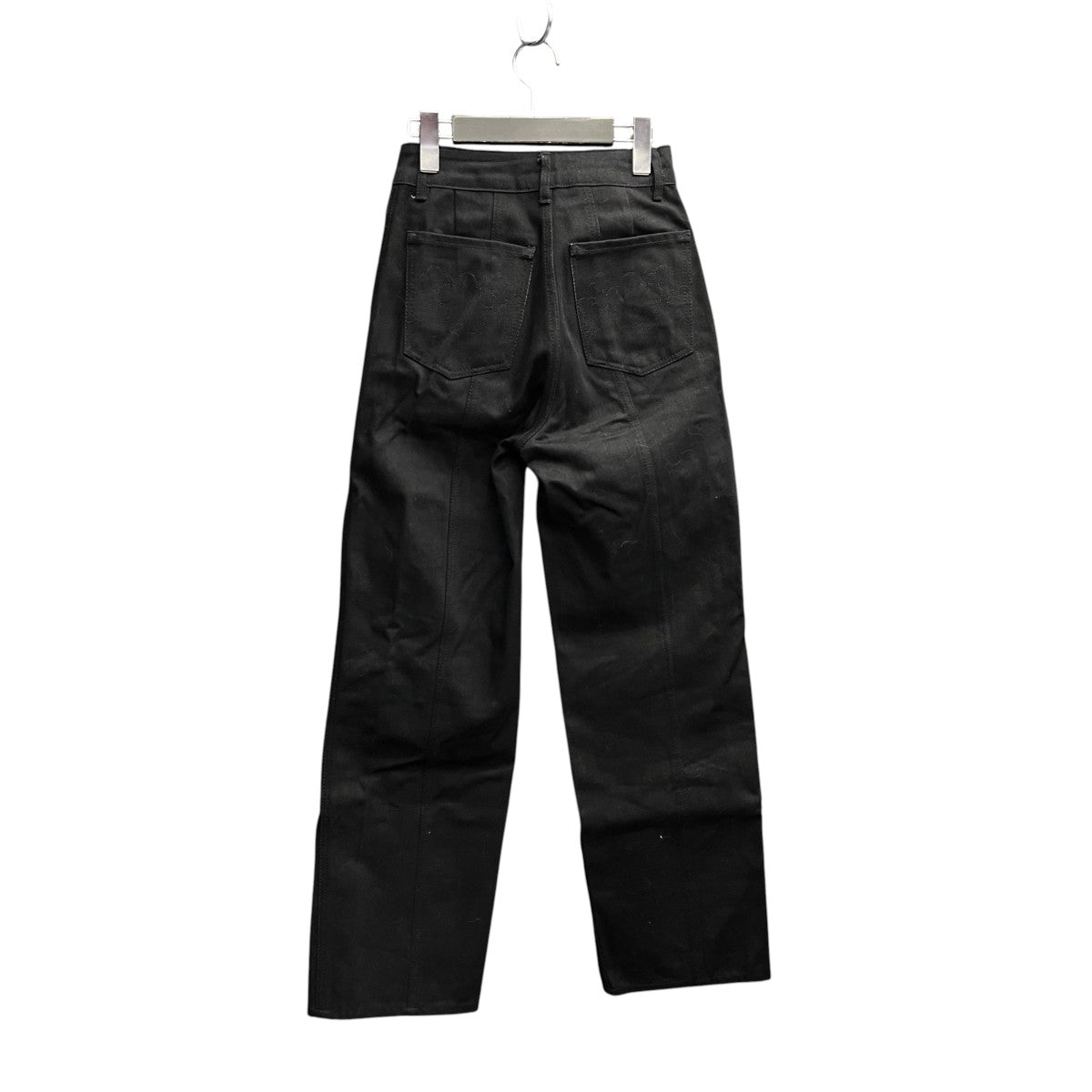 Cecilie Bahnsen TROUSERS WITH FRONT PLEAT SND BACK PATCH POCKETSデニムパンツRTW18007 古着・中古-2枚目のアイテム画像