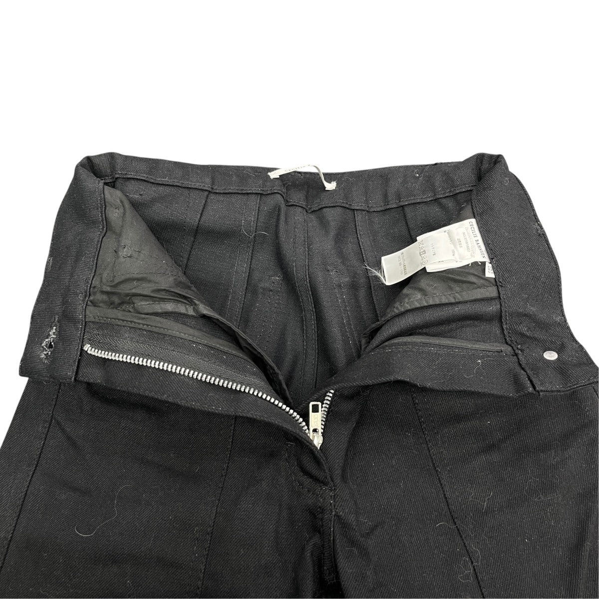 Cecilie Bahnsen TROUSERS WITH FRONT PLEAT SND BACK PATCH POCKETSデニムパンツRTW18007 古着・中古-3枚目のアイテム画像