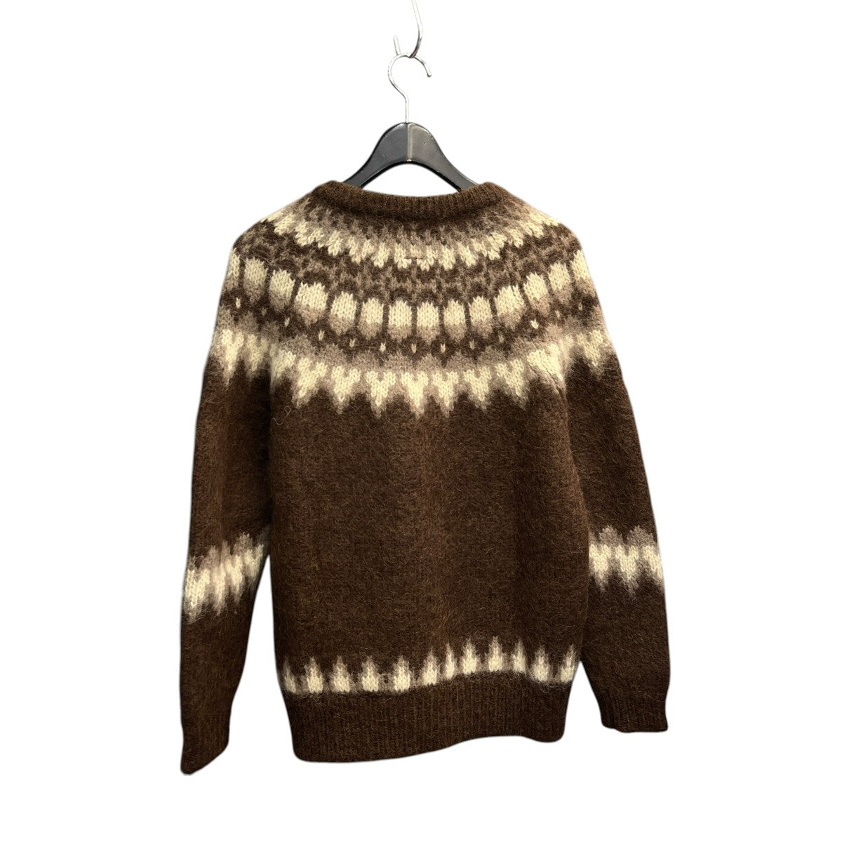 BATONER 19AWMOHAIR NORDIC CREW NECK長袖ニットBN 19FM 046 古着・中古-2枚目のアイテム画像