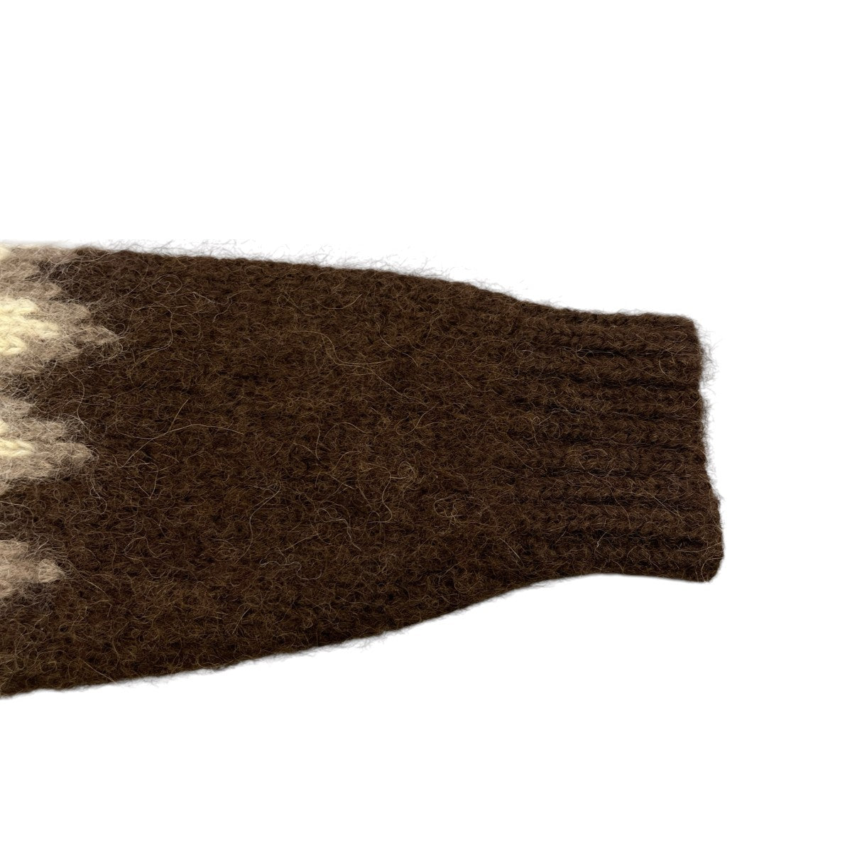 BATONER 19AWMOHAIR NORDIC CREW NECK長袖ニットBN 19FM 046 古着・中古-4枚目のアイテム画像