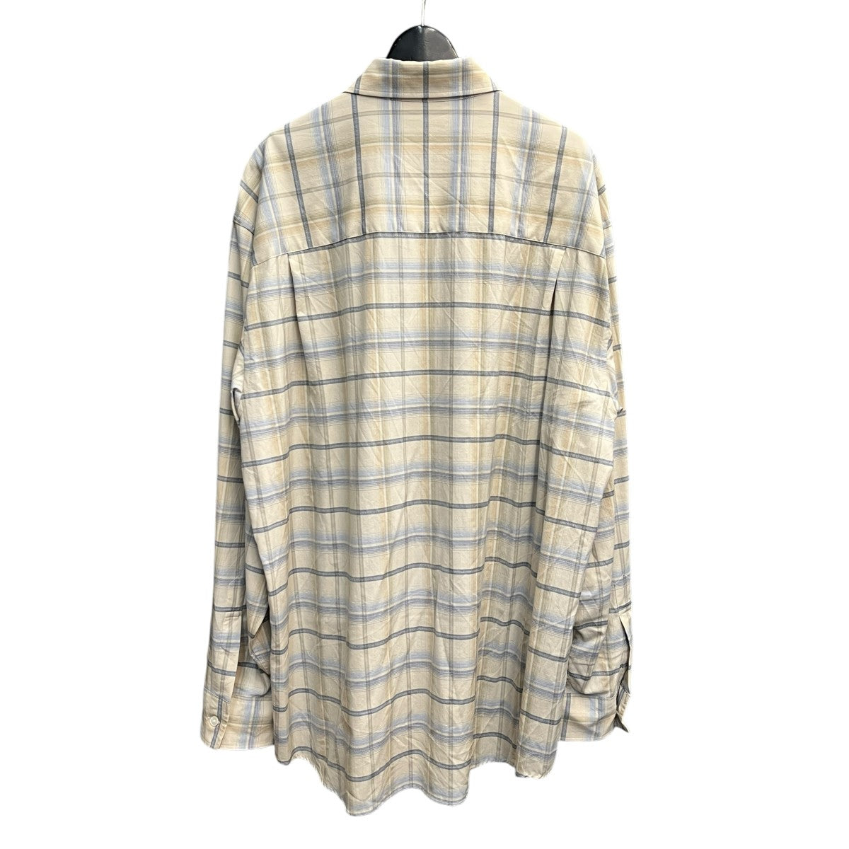 AURALEE 24SSSUPER LIGHT WOOL CHECK SHIRT長袖チェックシャツA24SS01LC 古着・中古-2枚目のアイテム画像