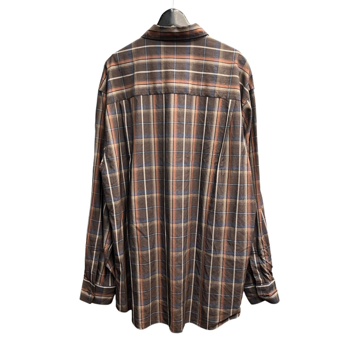 AURALEE 24SSSUPER LIGHT WOOL CHECK SHIRT長袖チェックシャツA24SS01LC 古着・中古-2枚目のアイテム画像