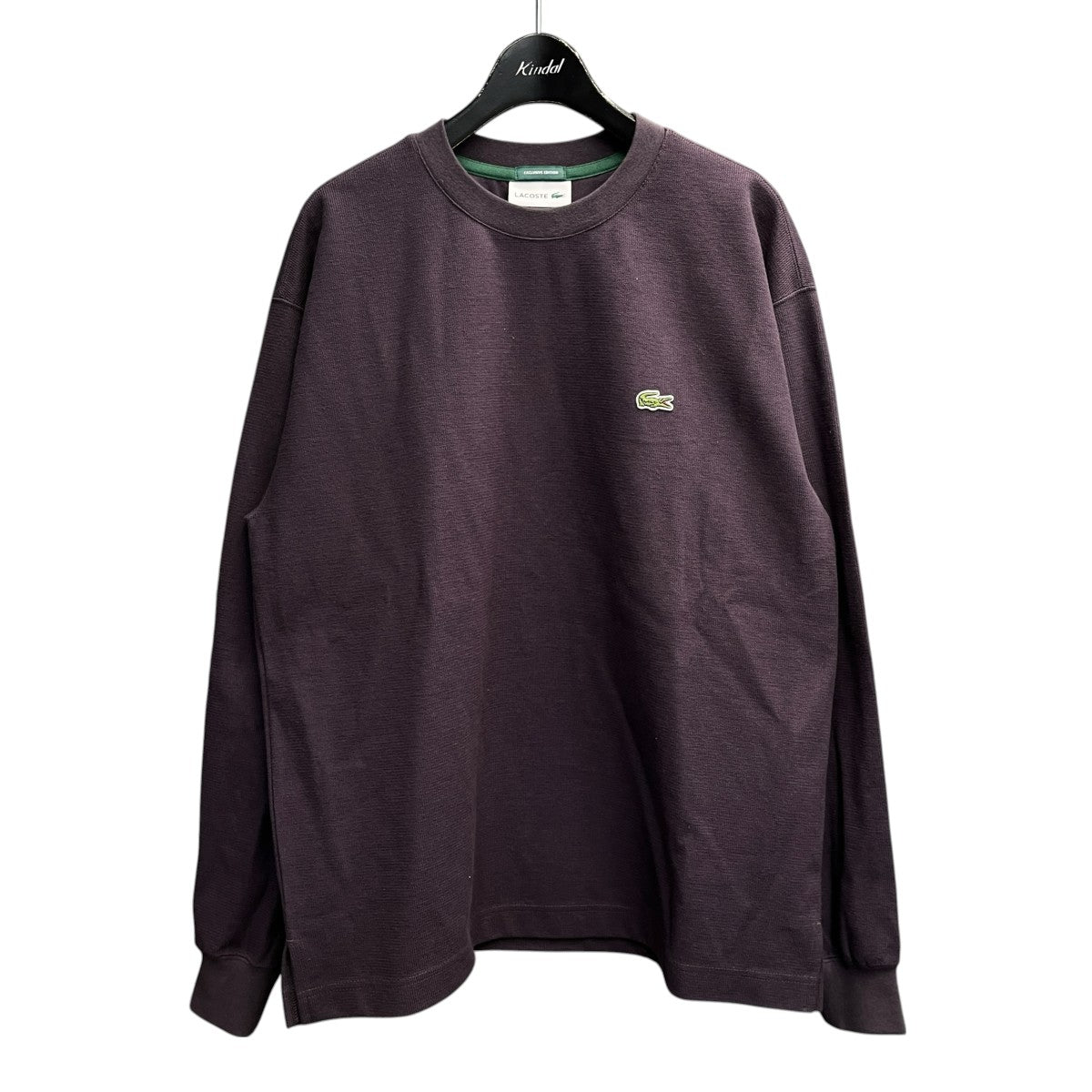 LACOSTE×JOURNAL STANDARD relume 26AW別注 クルーネック カットソーロングスリーブカットソーTH108J 古着・中古-1枚目のアイテム画像