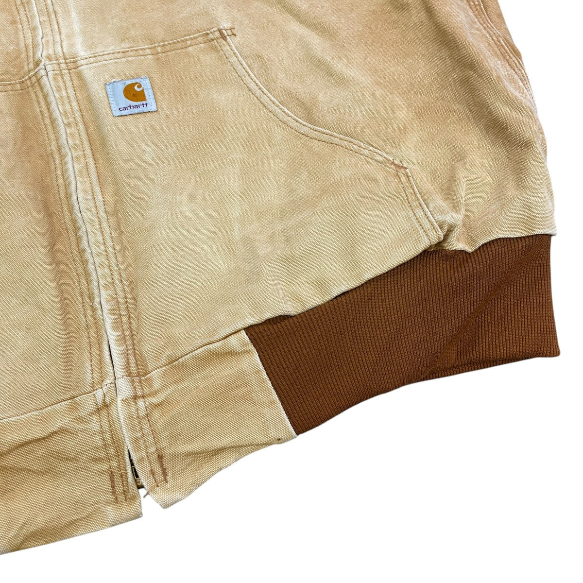 CarHartt USA製 アクティブジャケットジップブルゾンJ131 BRN 古着・中古-5枚目のアイテム画像