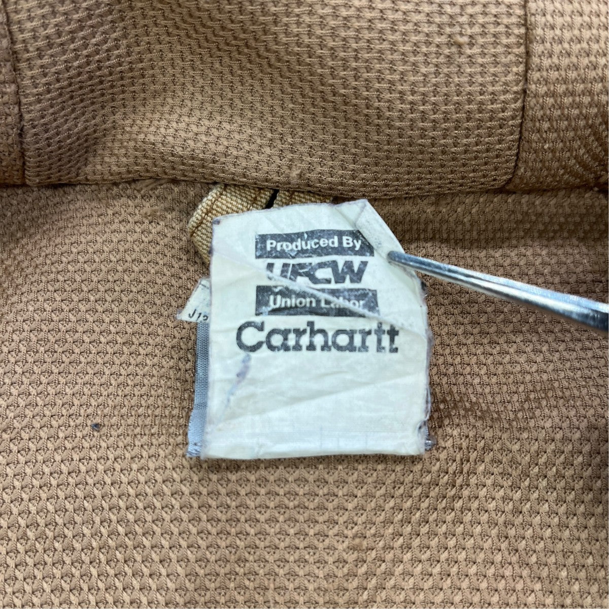 CarHartt USA製 アクティブジャケットジップブルゾンJ131 BRN 古着・中古-8枚目のアイテム画像