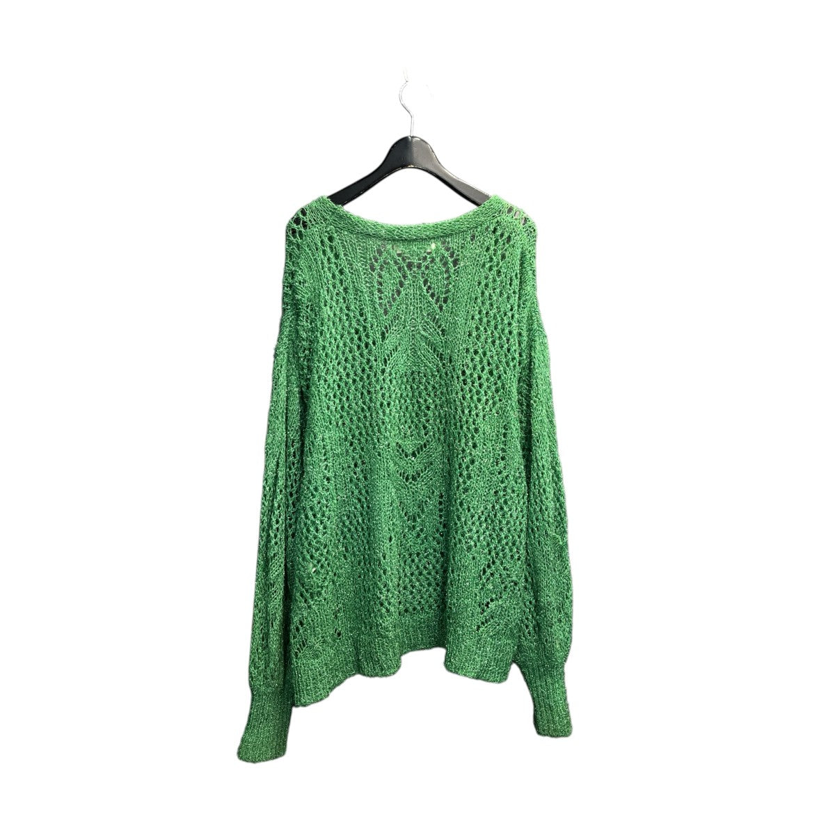 mame kurogouchi Botanical Pattern Knitted LameカーディガンMM22PS KN732 古着・中古-2枚目のアイテム画像