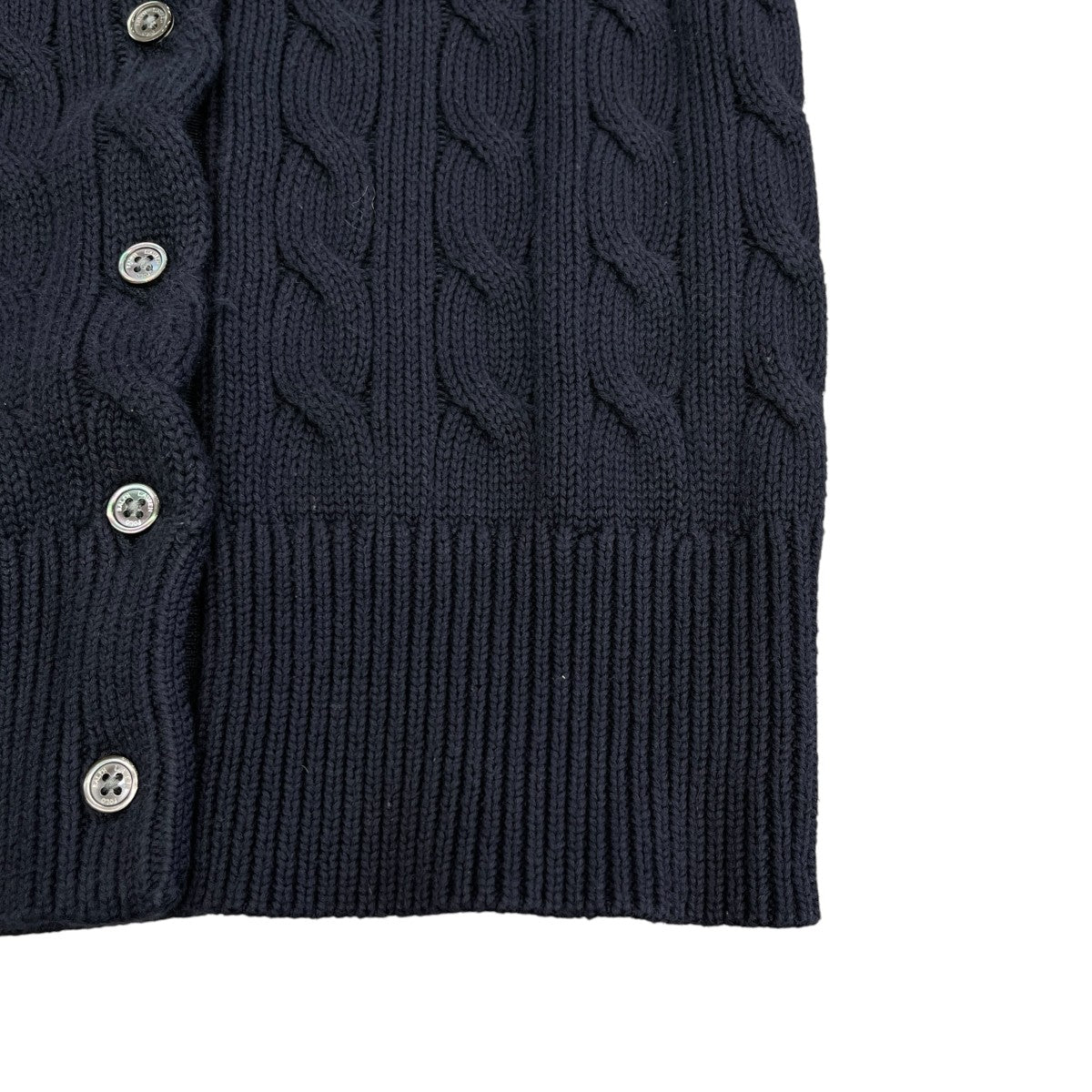 POLO RALPH LAUREN ケーブルニット コットン クルーネック カーディガン 古着・中古-5枚目のアイテム画像